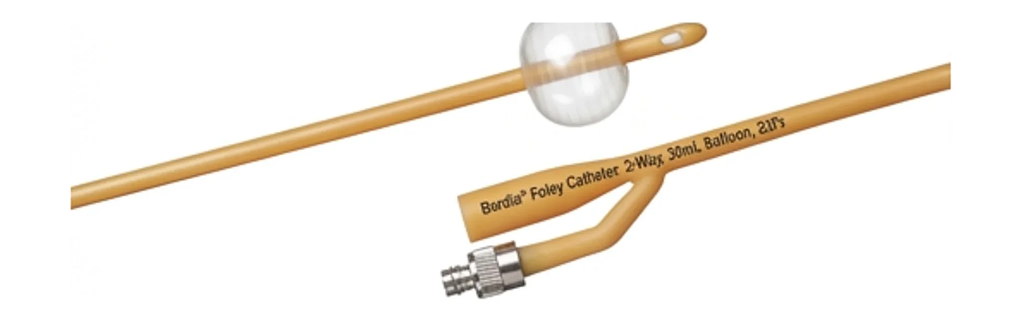 Bardia® Foley Catheter, 2-Way, 30mL Balloon, 22Fr
