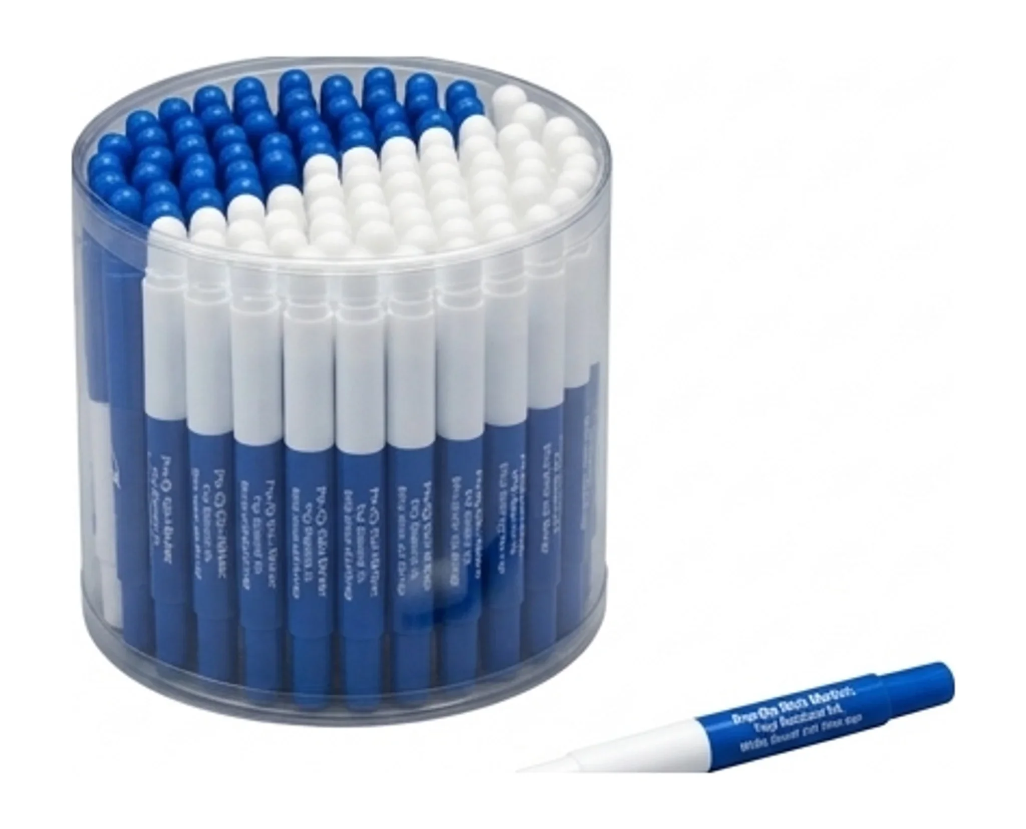 Pre-Op Skin Marker, Prep Resistant Ink, White barrel and blue cap