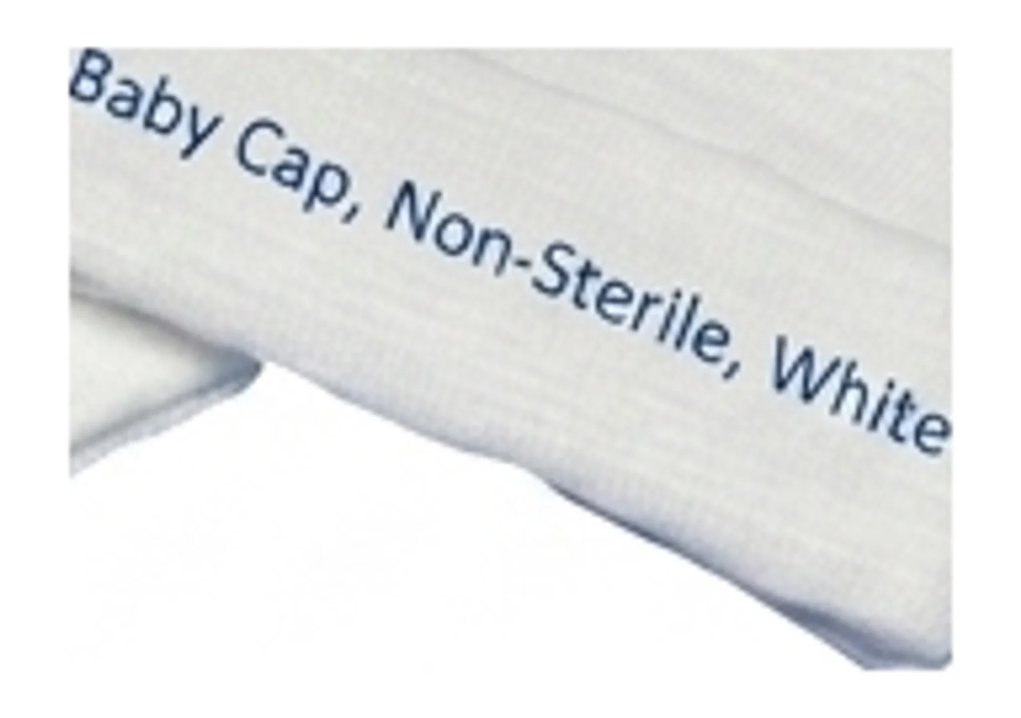 Baby Cap, Non-Sterile, White