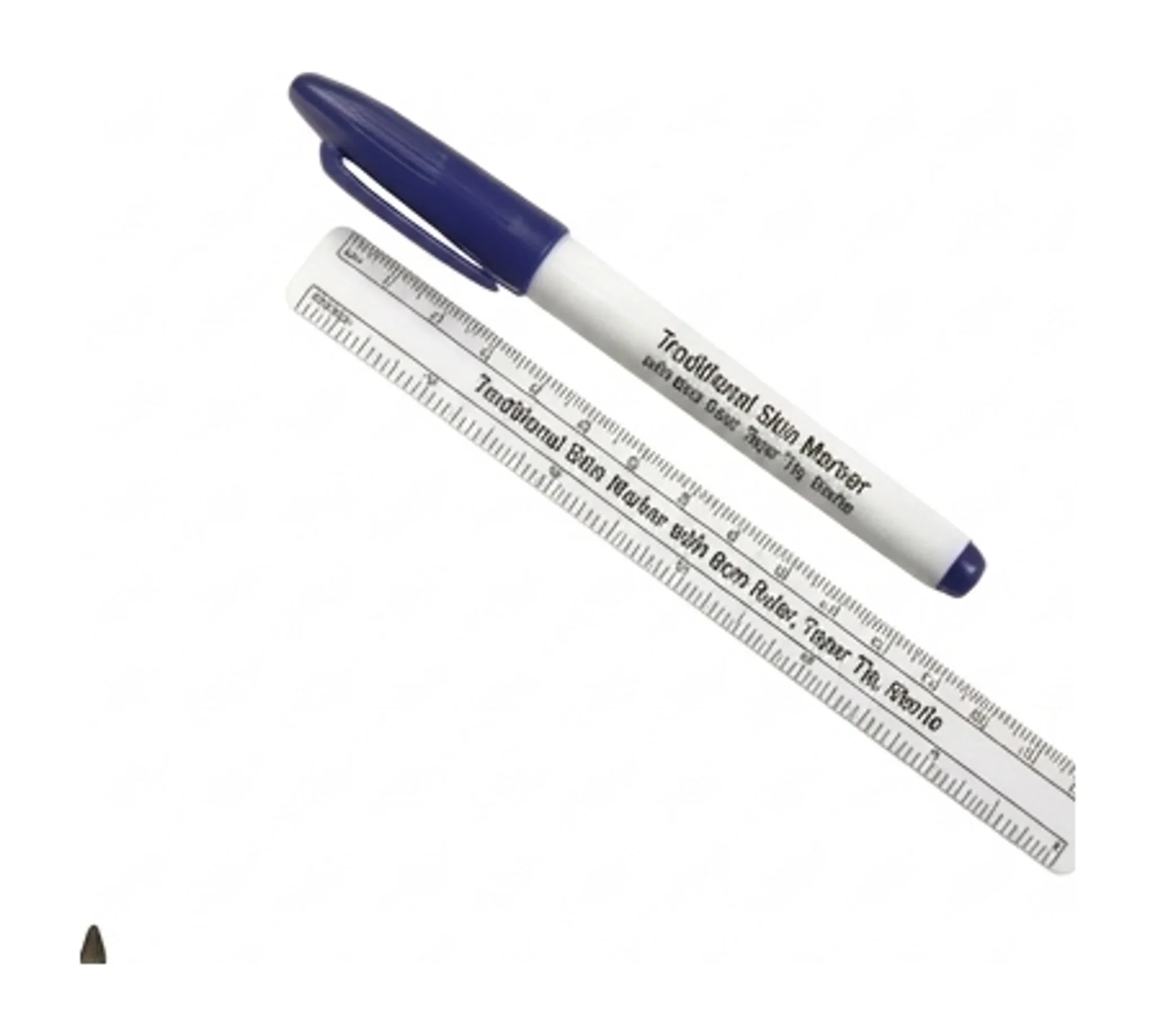 Traditional Skin Marker with 6cm Ruler, Taper Tip, Sterile