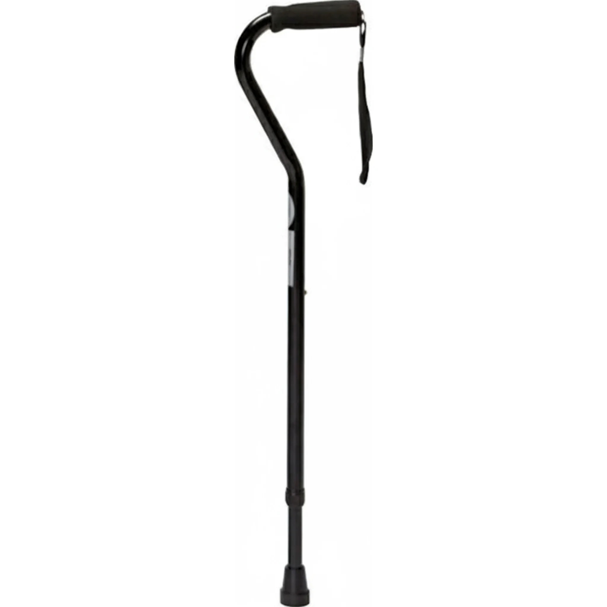 Cane, Push Button, Heavy Duty, 19" to 38" 500 lb, Black, Steel