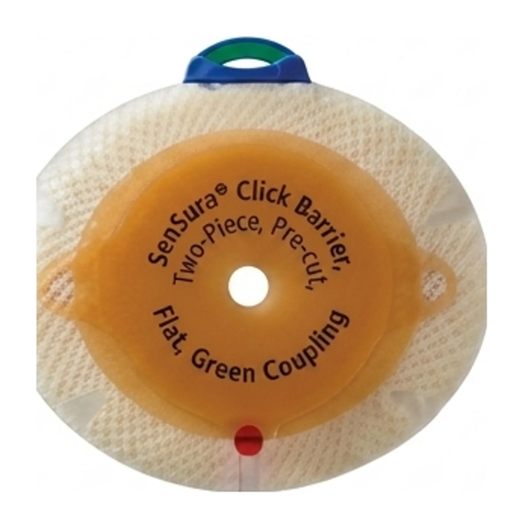 SenSura® Click Barrier, Two-Piece, Pre-cut, Flat, Green Coupling