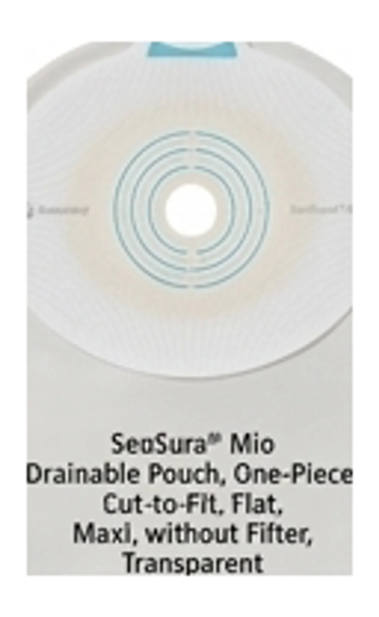 SenSura® Mio Drainable Pouch, One-Piece, Cut-to-Fit, Flat, Maxi, without Filter, Transparent