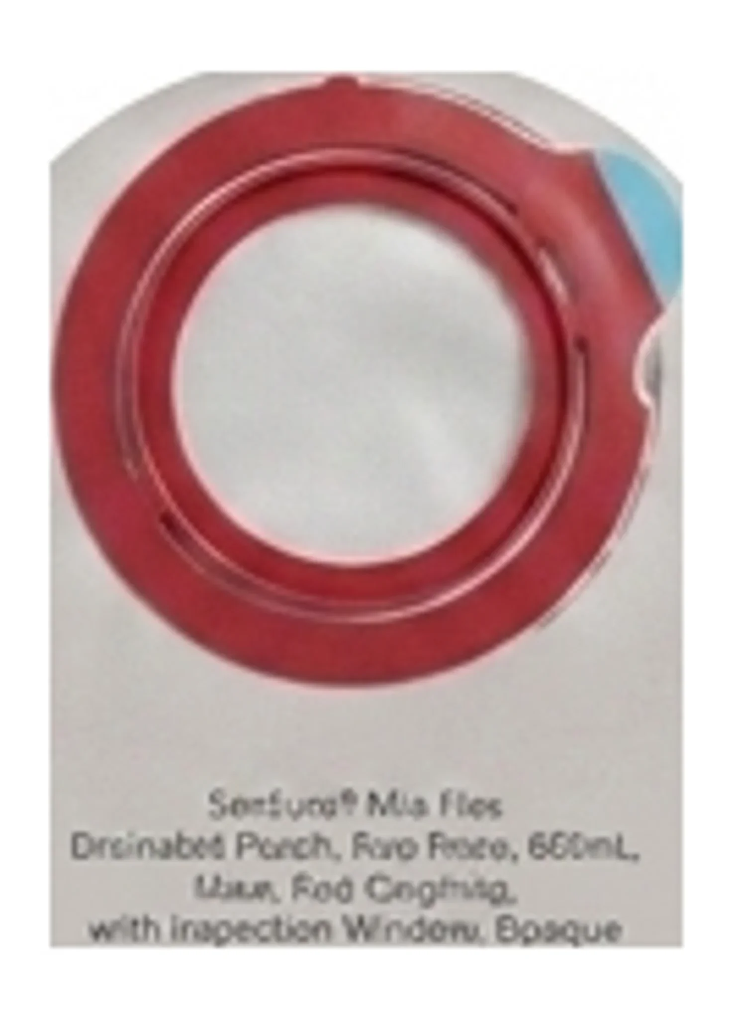 SenSura® Mio Flex Drainable Pouch, Two-Piece, 655mL, Maxi, Red Coupling, with Inspection Window, Opaque