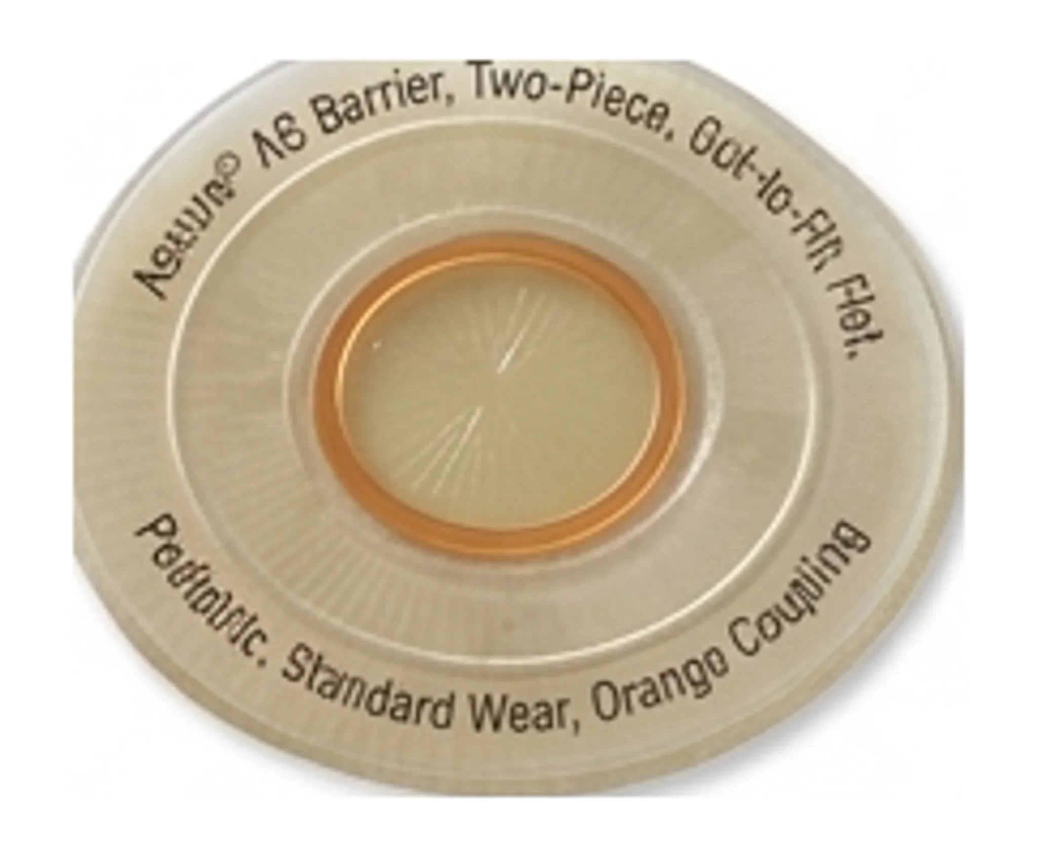 Assura® AC Barrier, Two-Piece, Cut-to-Fit, Flat, Pediatric, Standard Wear, Orange Coupling