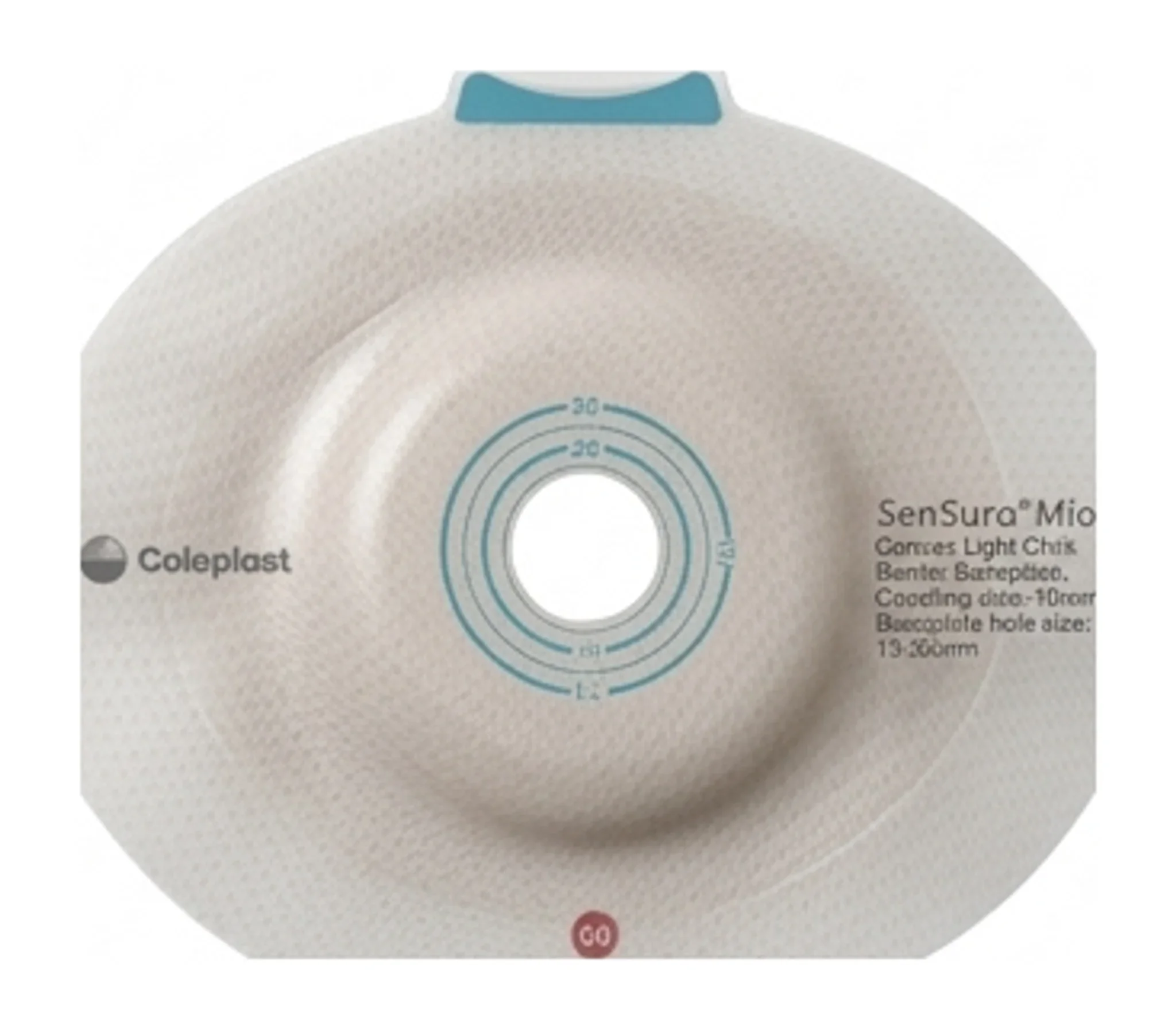 SenSura® Mio Convex Light Click Barrier Baseplate, Coupling size: 70mm - Baseplate hole size: 15-53mm