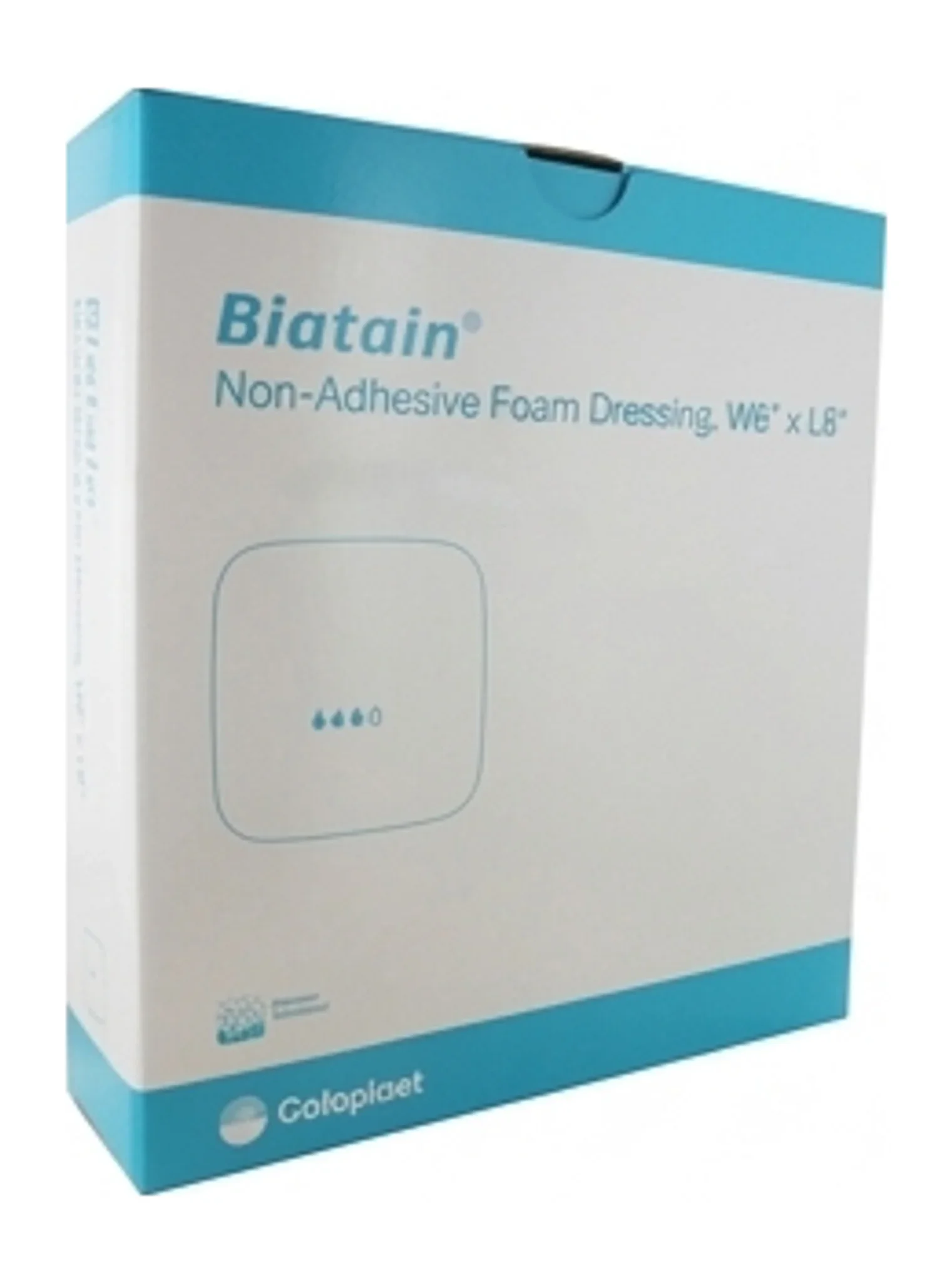 Biatain® Non-Adhesive Foam Dressing, W8" x L8"