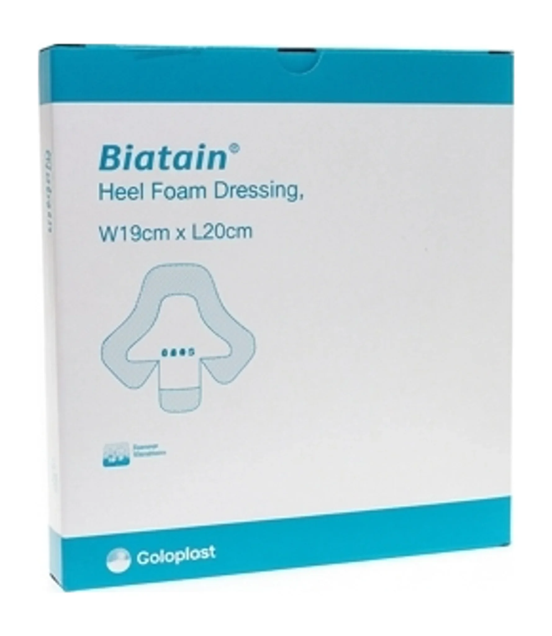 Biatain® Heel Foam Dressing, W19cm x L20cm