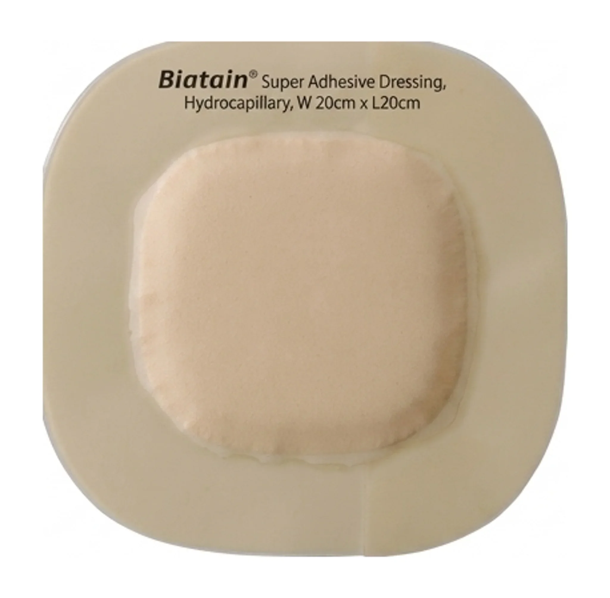 Biatain® Super Adhesive Dressing, Hydrocapillary, W 20cm x L20cm