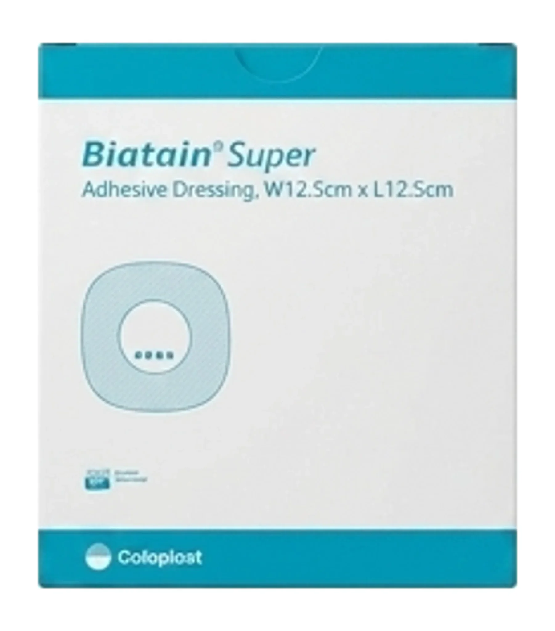 Biatain® Super Adhesive Dressing, W12.5cm x L12.5cm
