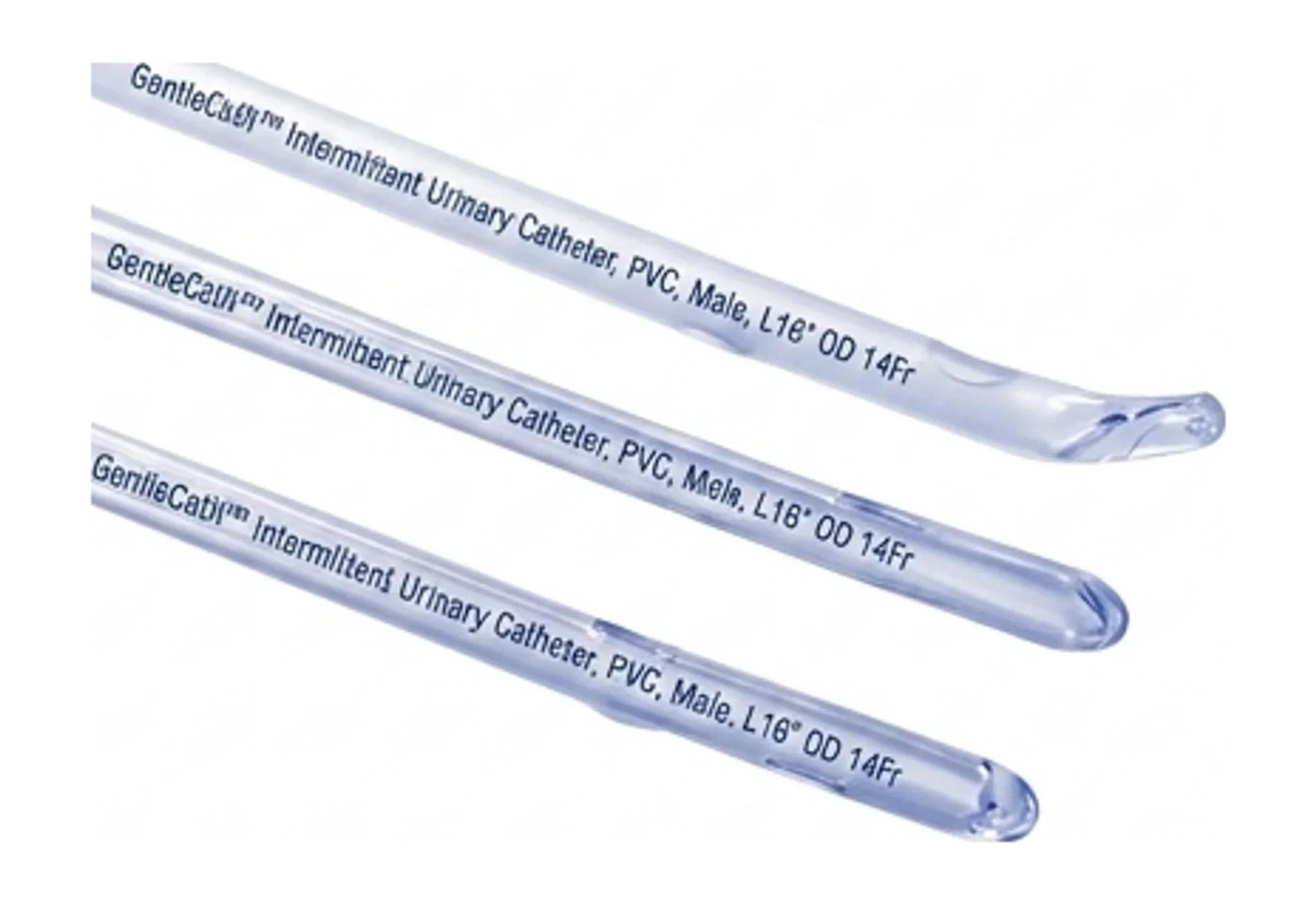 GentleCath™ Intermittent Urinary Catheter, PVC, Male, L16" OD 14Fr