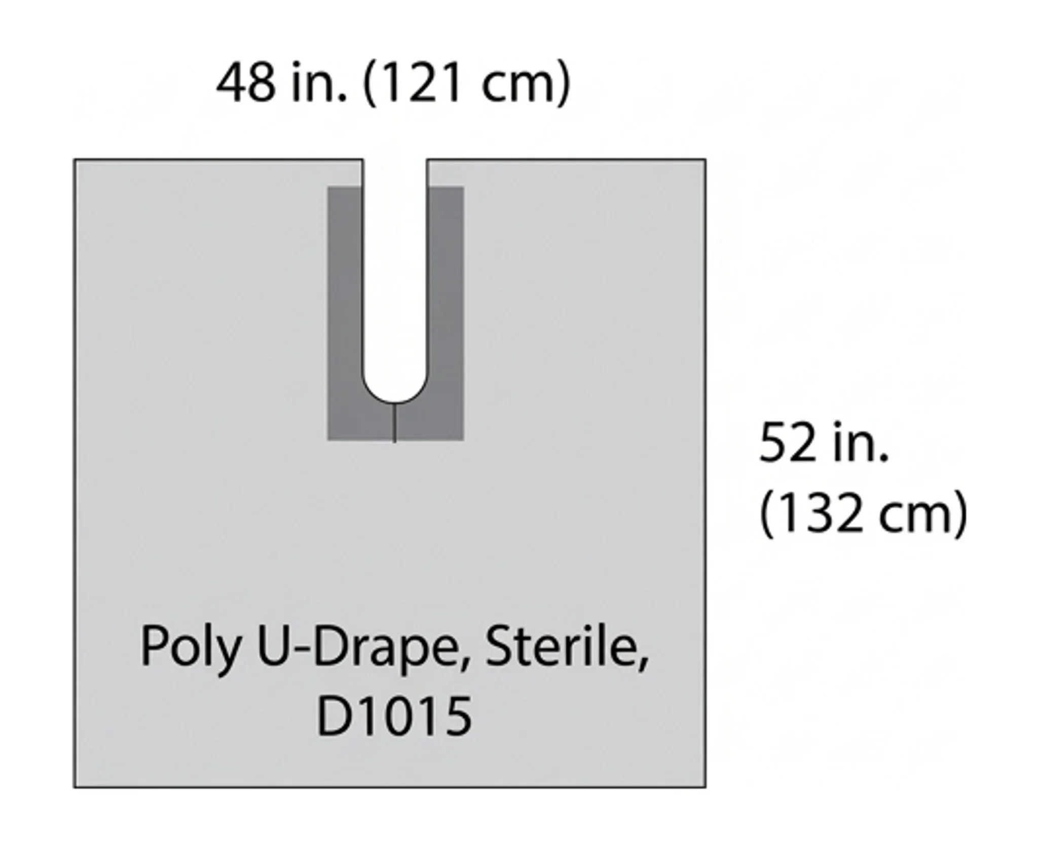 Poly U-Drape, Sterile, D1015