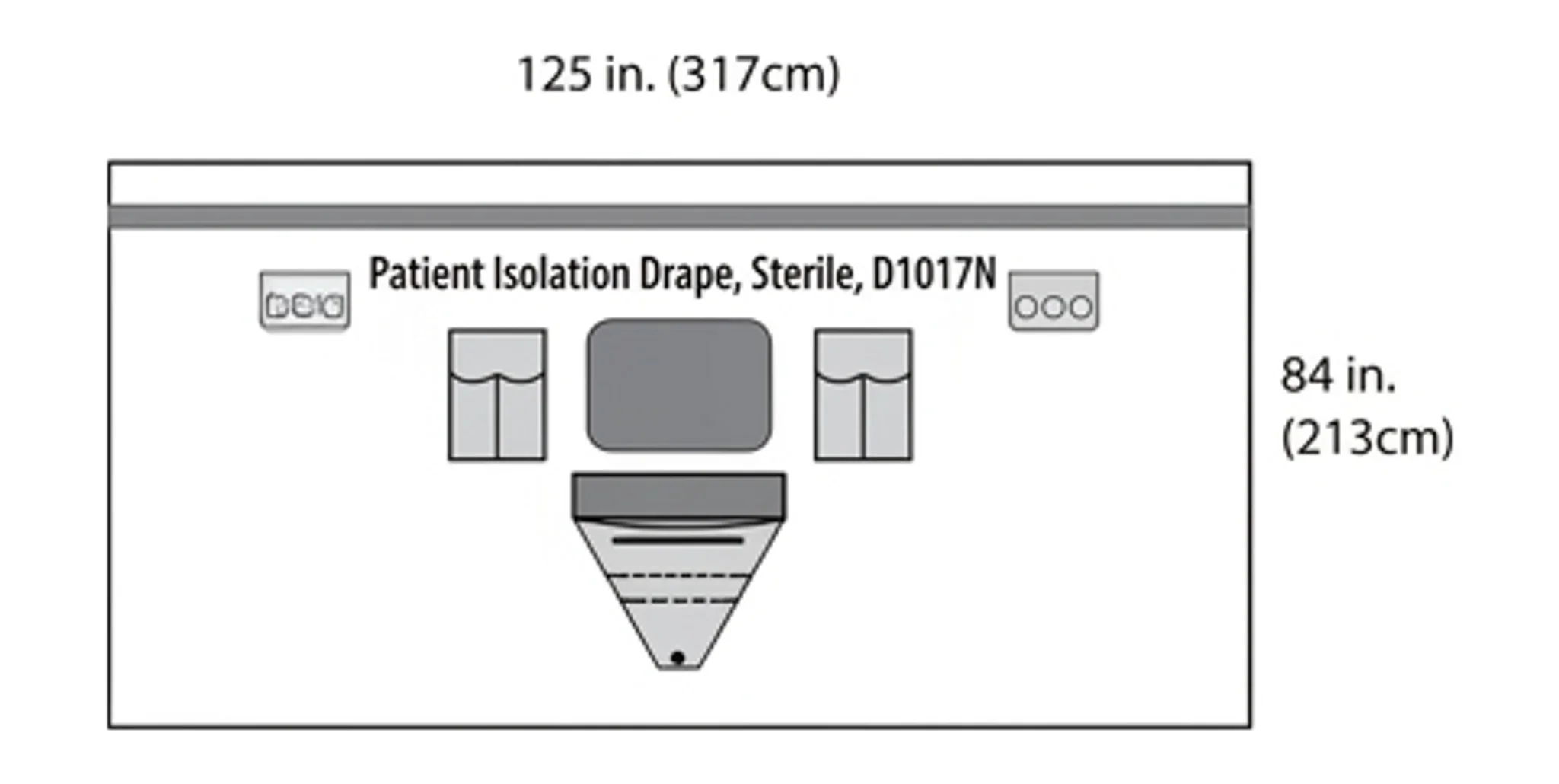 Patient Isolation Drape, Sterile, D1017N