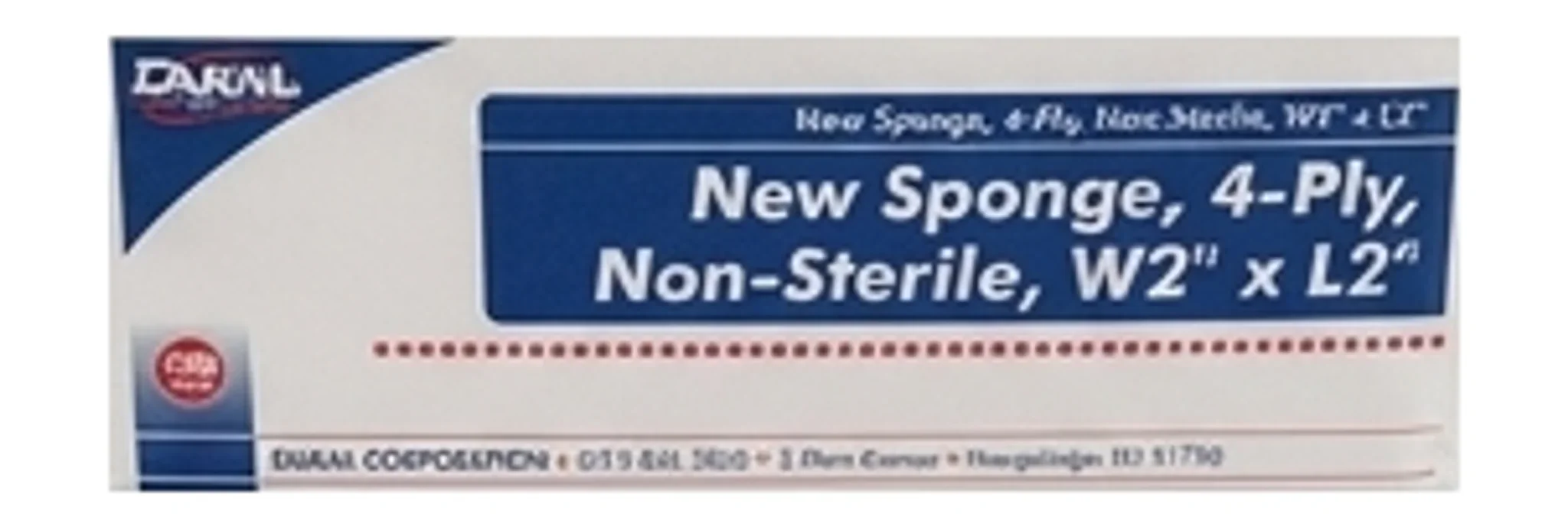 New Sponge, 4-Ply, Non-Sterile, W2" x L2"