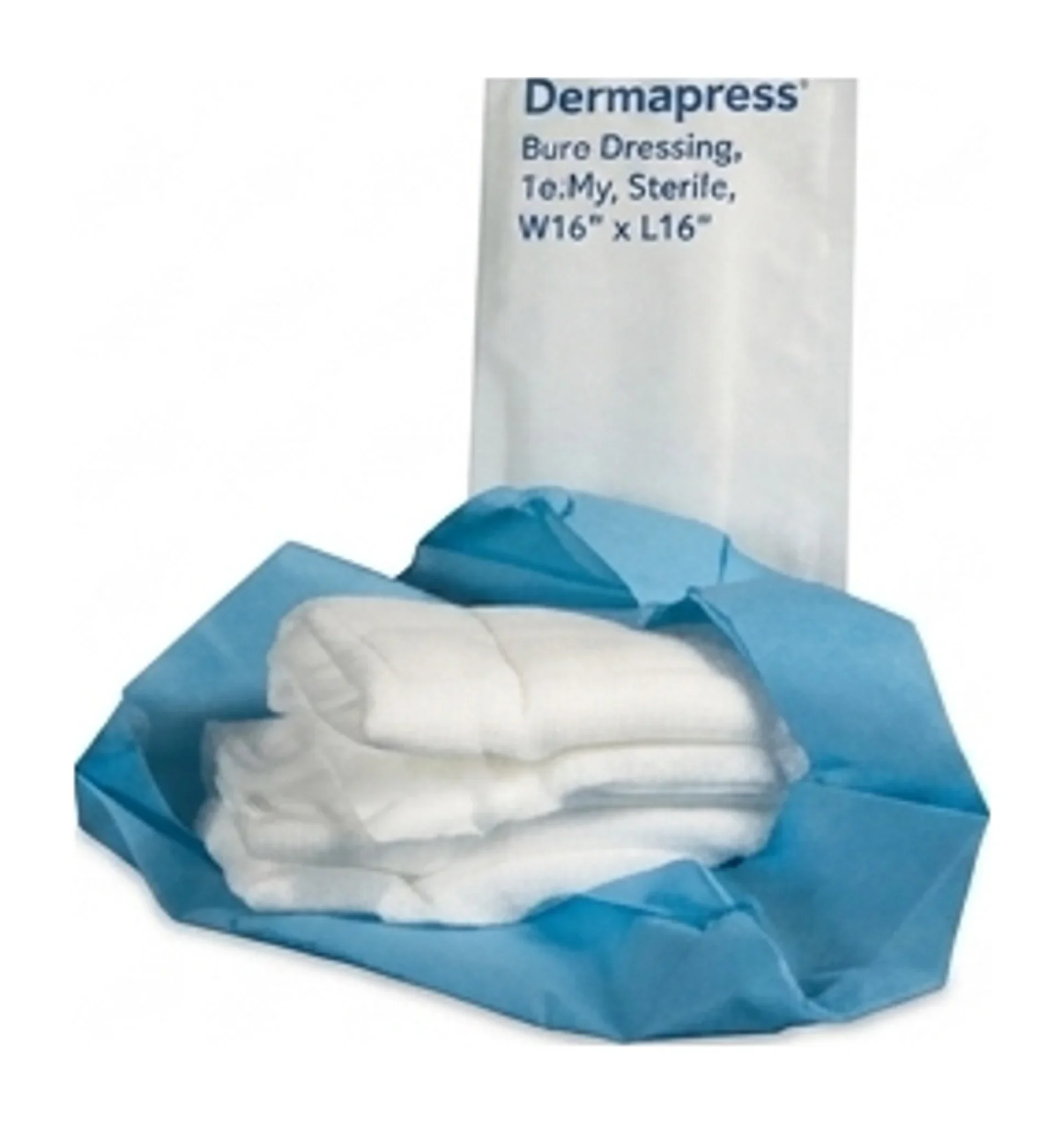 Dermapress Burn Dressing, 16-Ply, Sterile, W16" x L16"