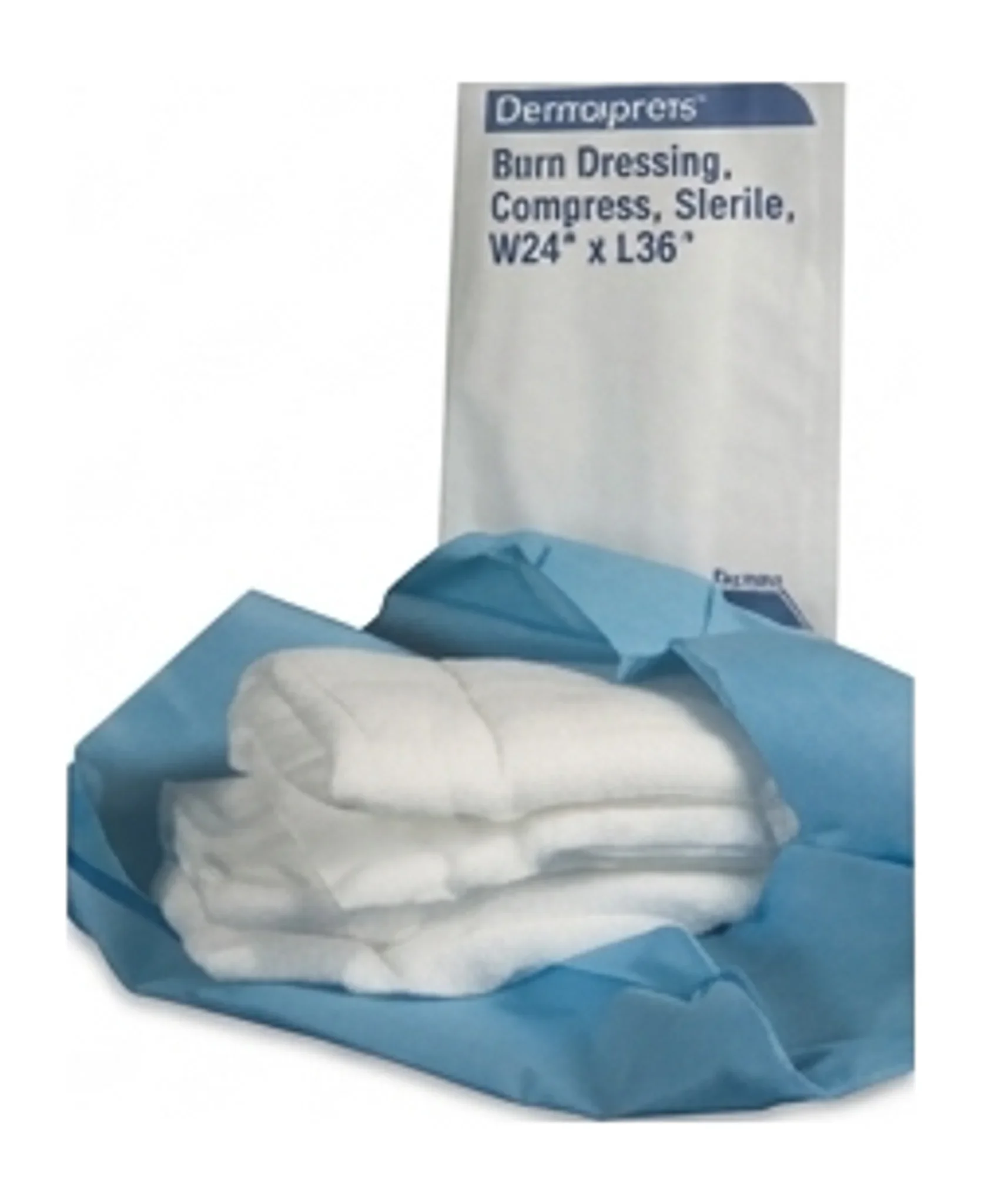 Dermapress Burn Dressing, Compress, Sterile, W24" x L36"