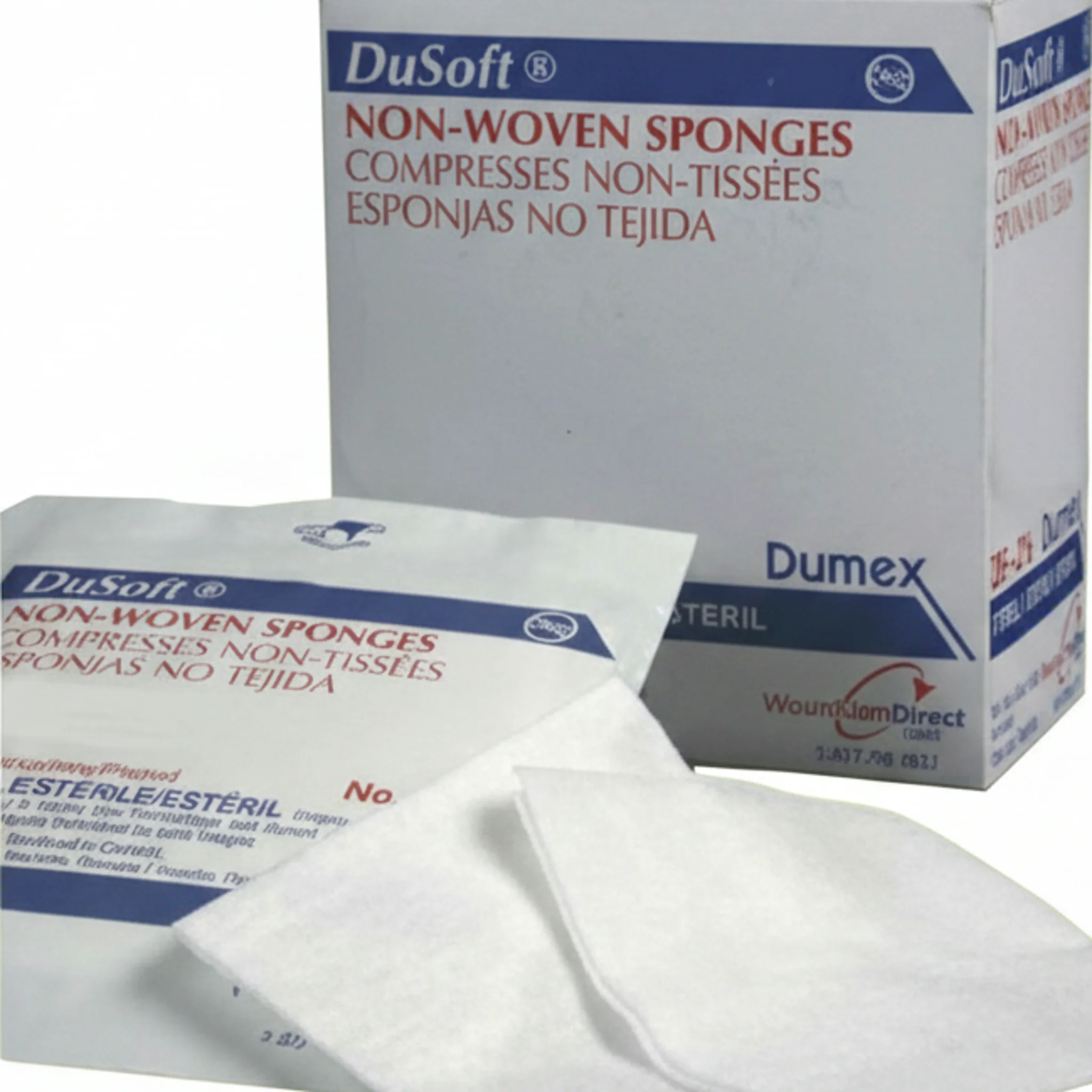 Dusoft® Gauze Sponge, Non-Woven, 4-Ply, Sterile, W3" x L3"