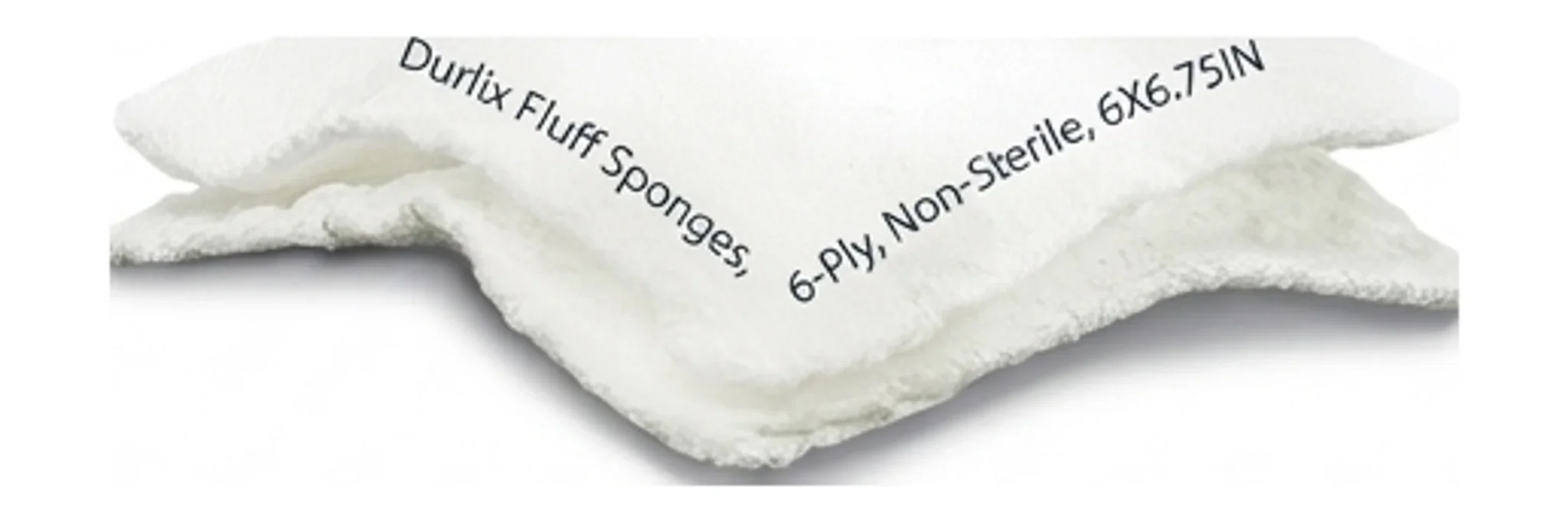 Durlix Fluff Sponges, 6-Ply, Non-Sterile, 6X6.75IN