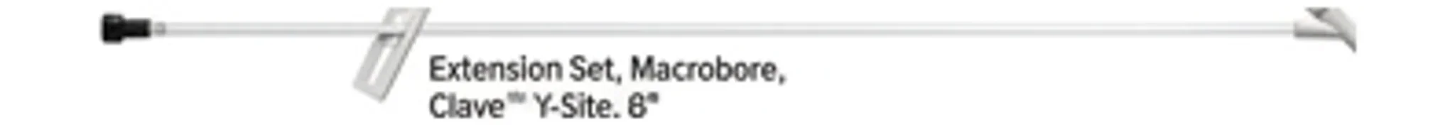 Extension Set, Macrobore, Clave™ Y-Site, 8"