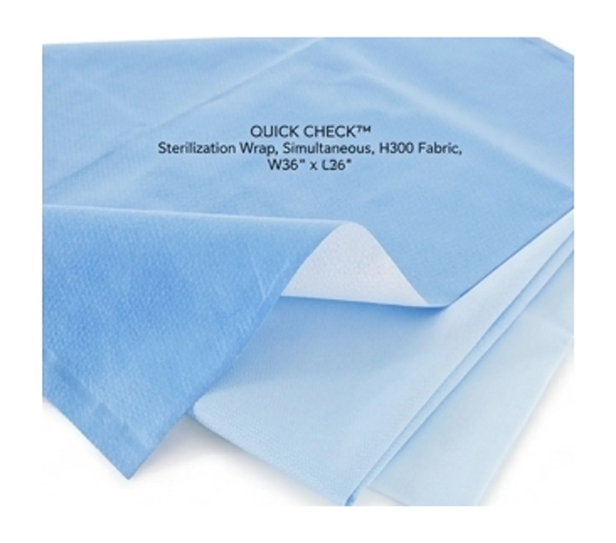 QUICK CHECK™ Sterilization Wrap, Simultaneous, H300 Fabric, W36" x L36"