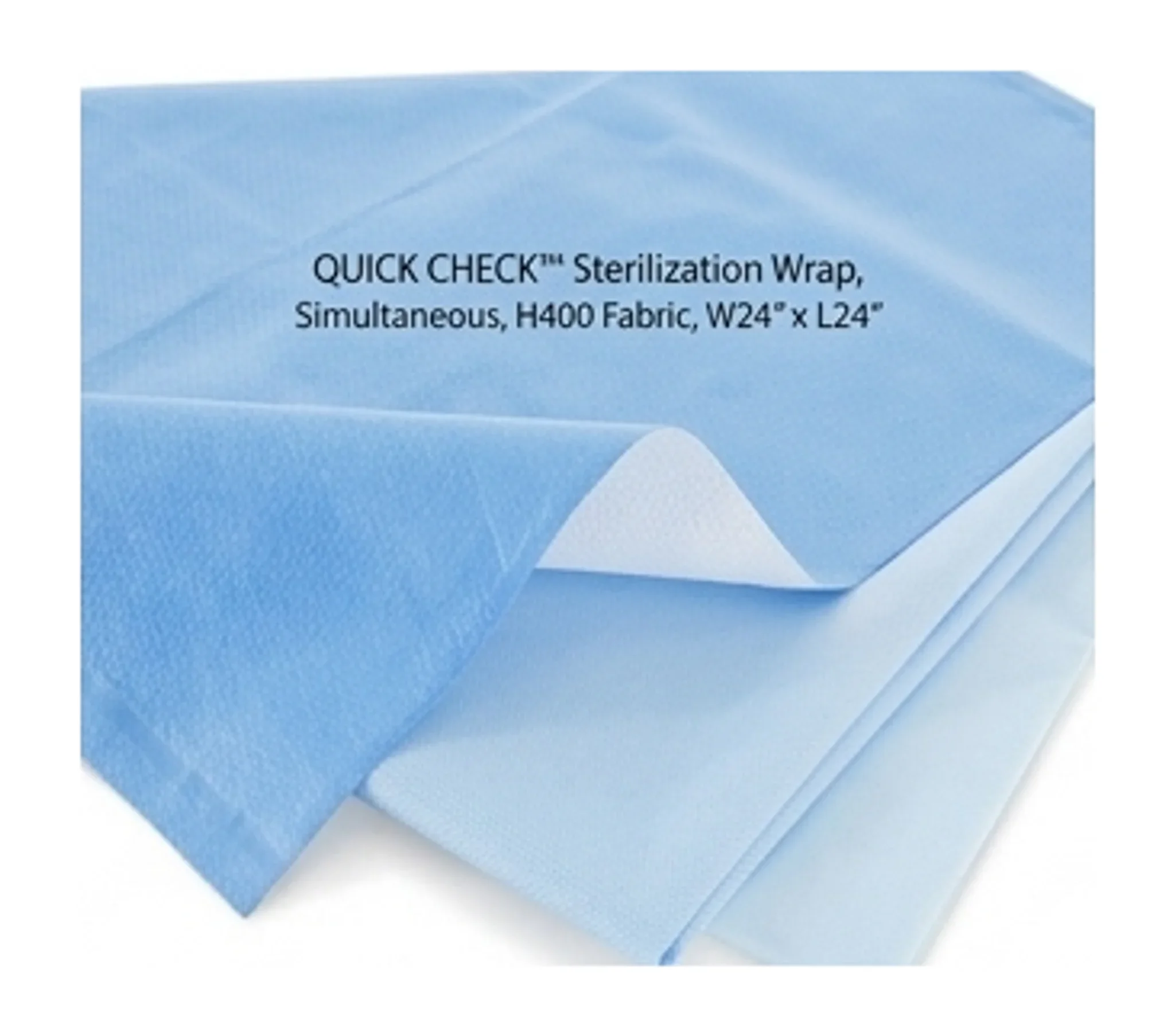 QUICK CHECK™ Sterilization Wrap, Simultaneous, H400 Fabric, W24" x L24"