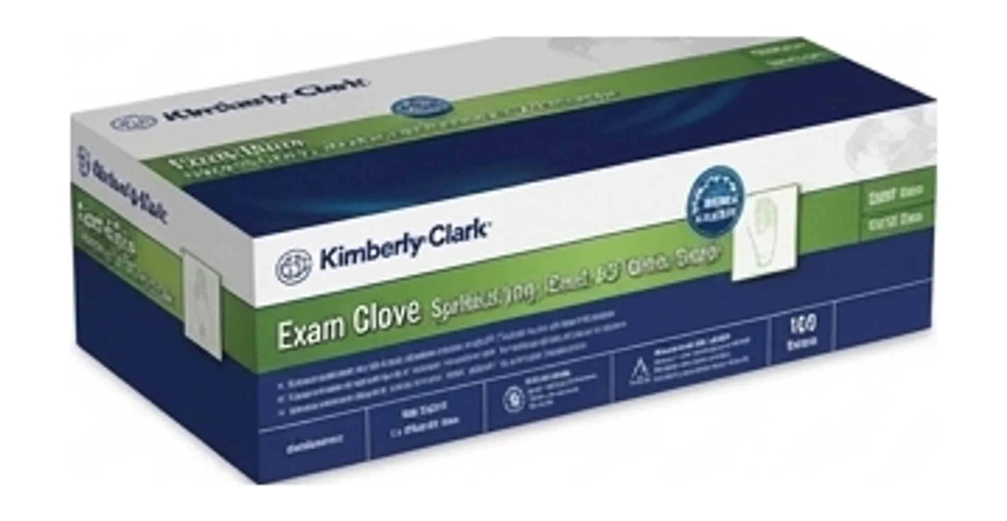 Exam Glove, Synthetic Vinyl, Small, 9.5" White, Single