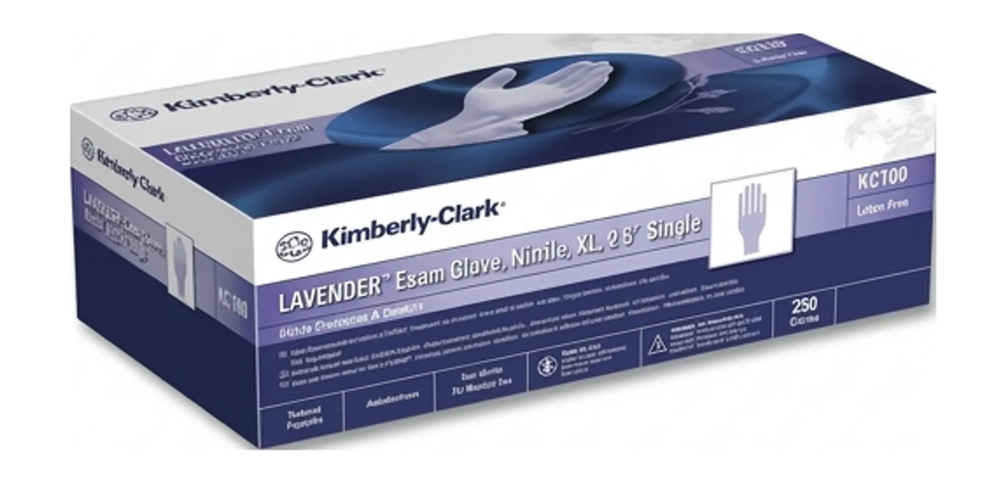 LAVENDER™ Exam Glove, Nitrile, XL, 9.5" Single