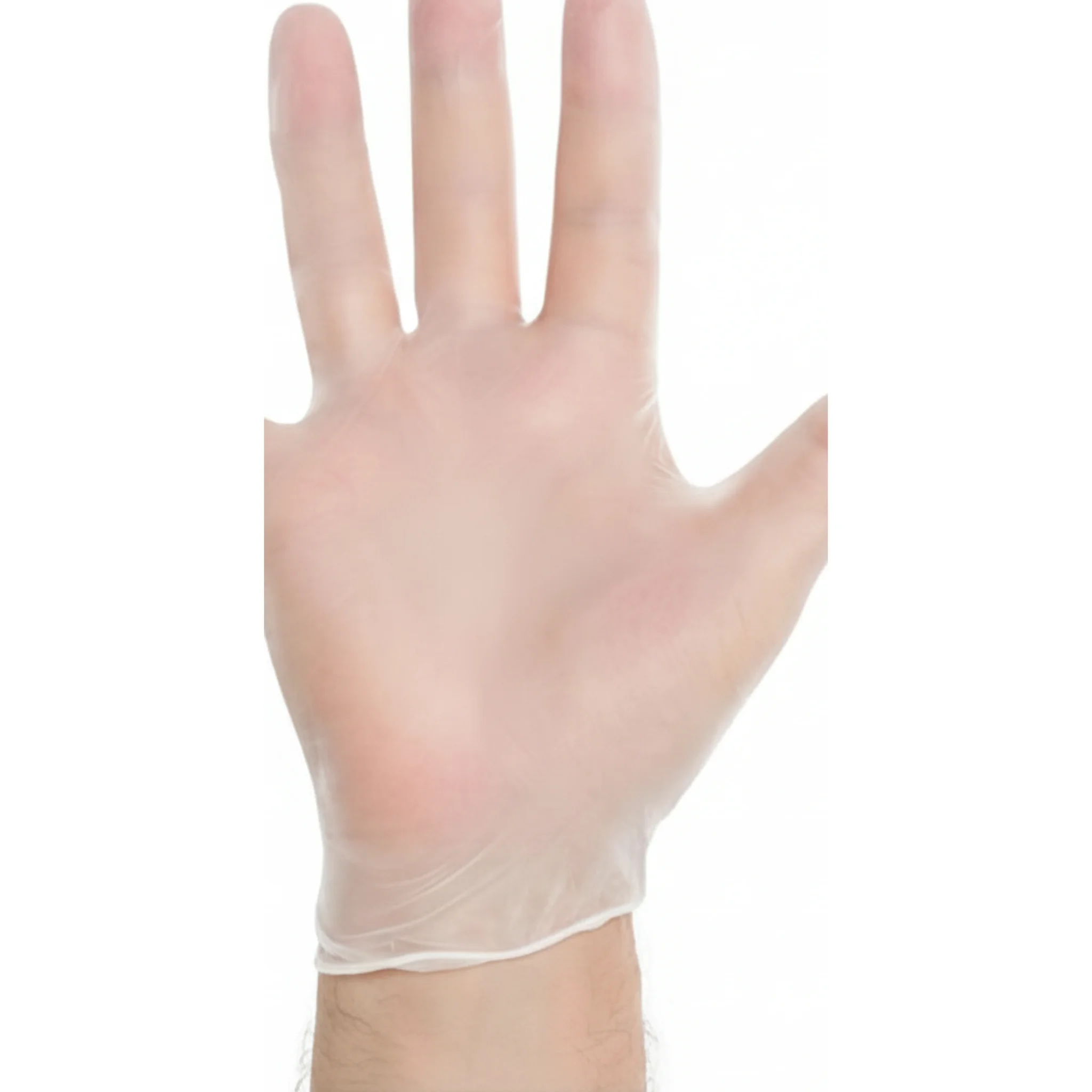 Exam Glove, Synthetic Vinyl, XS, 9.5" Clear, Single