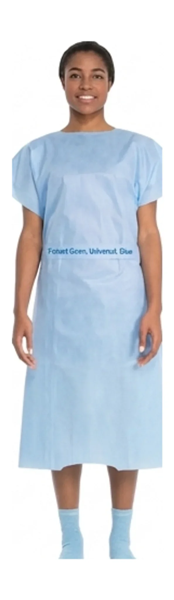 Patient Gown, Universal, Blue