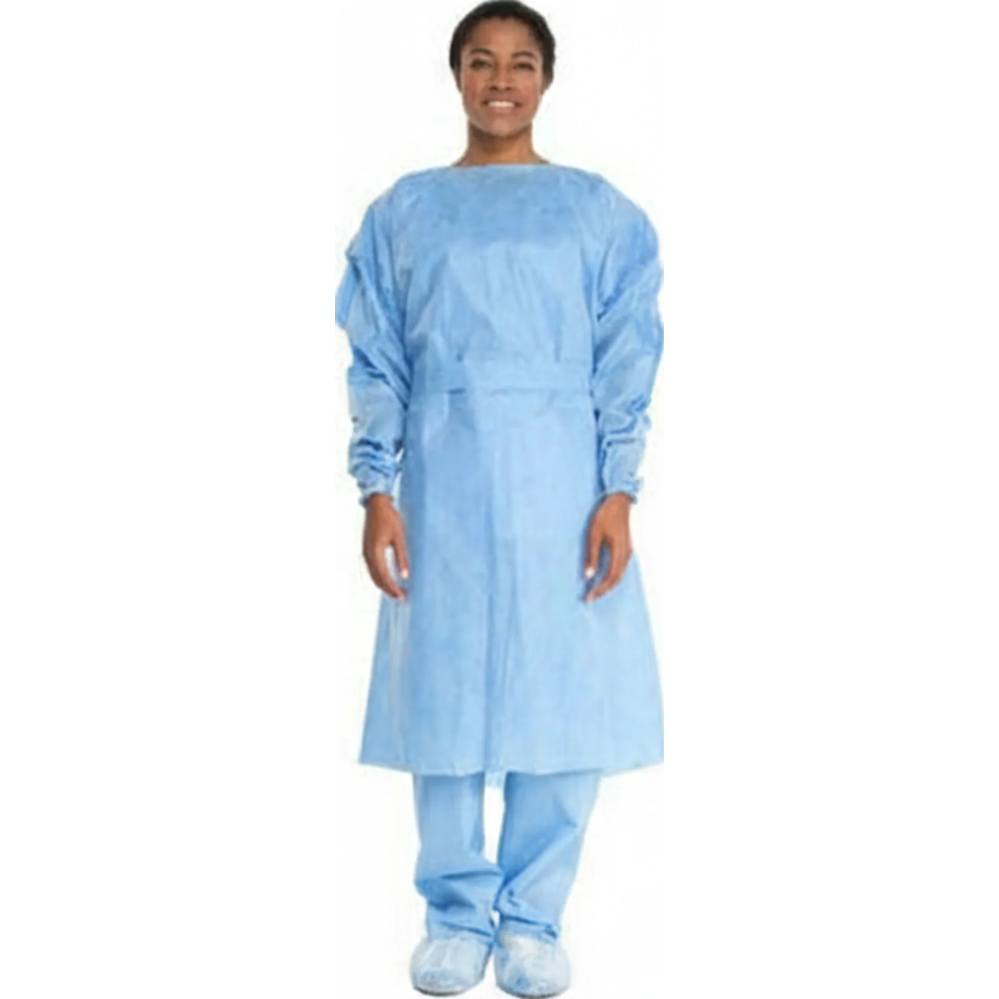 Tri-Layer AAMI2 Isolation Gown, L, Blue