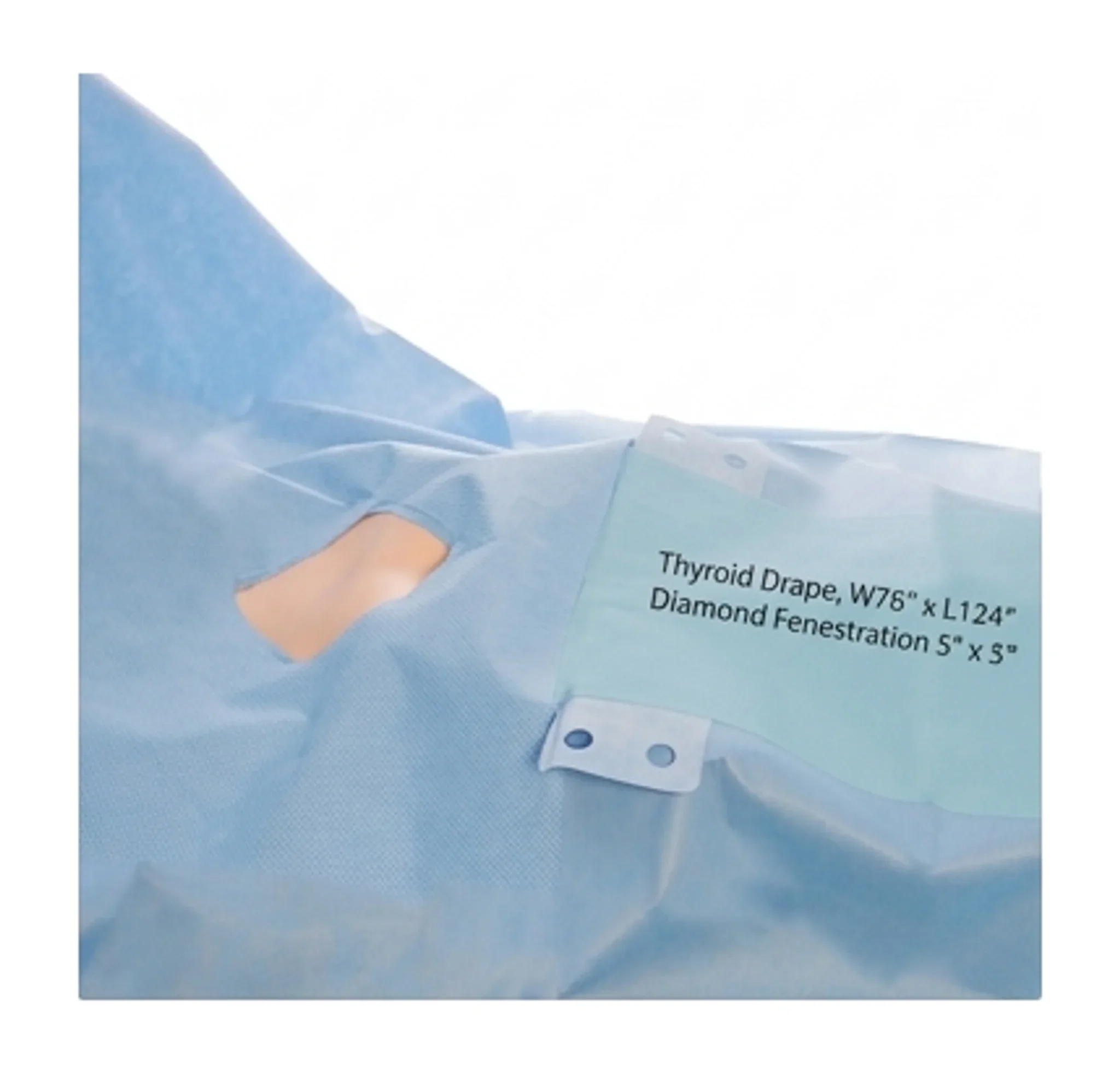 Thyroid Drape, W76" x L124" Diamond Fenestration 5" x 5"