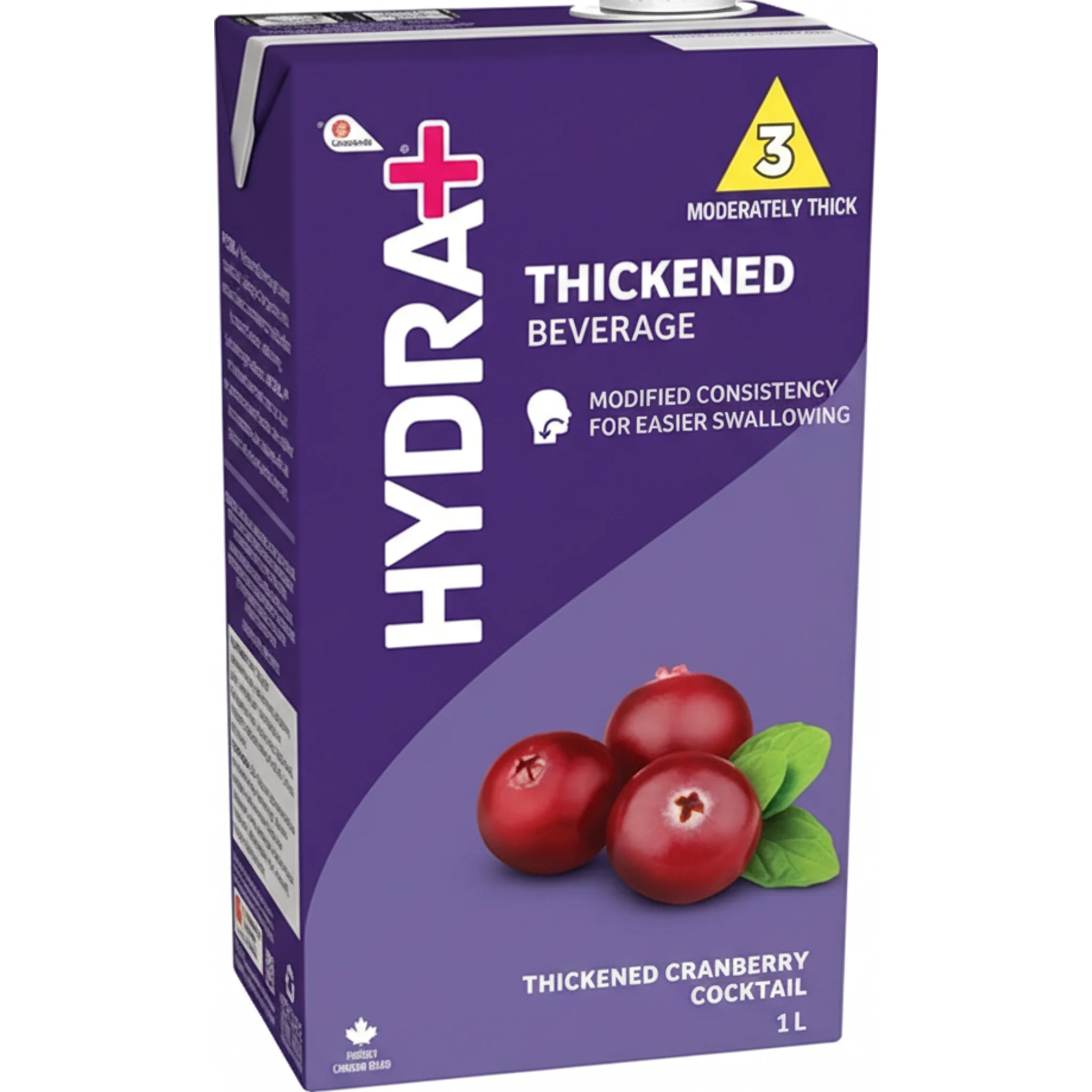 Thickened Cranberry Cocktail Vitamin C Added, Moderately Thick, 1L