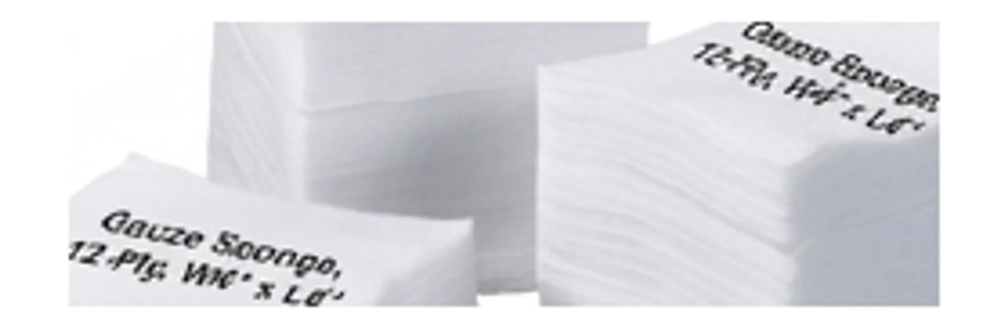 Gauze Sponge, 12-Ply, W4" x L4"