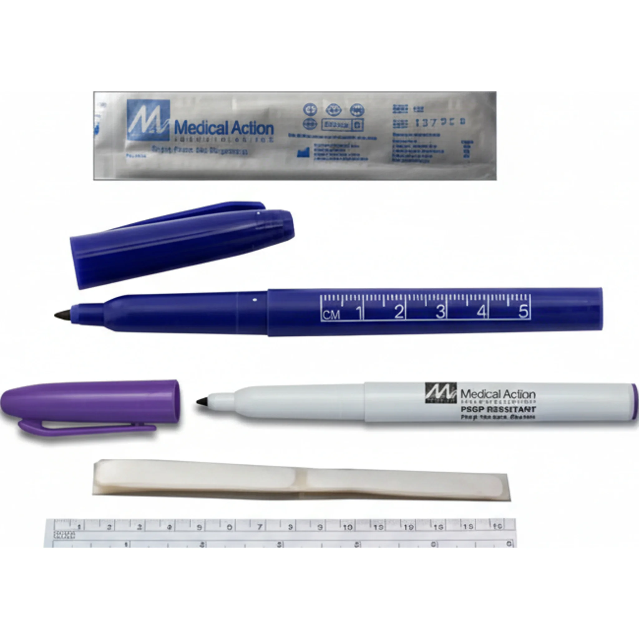 Marking System, Fine Point, Imprinted Ruler, W9.25" x L12.75" x H5.5"