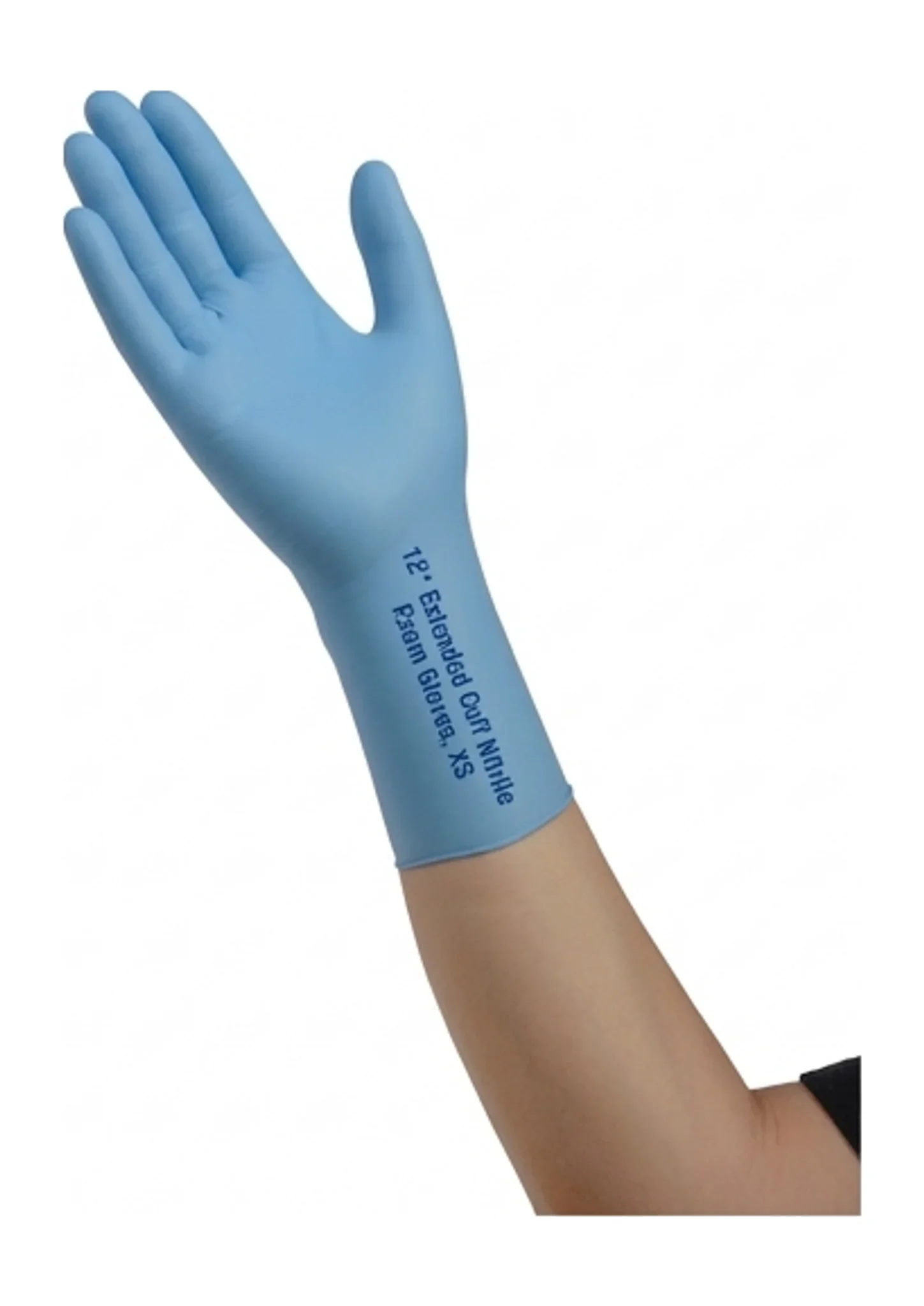 12’’ Extended Cuff Nitrile Exam Gloves, XS
