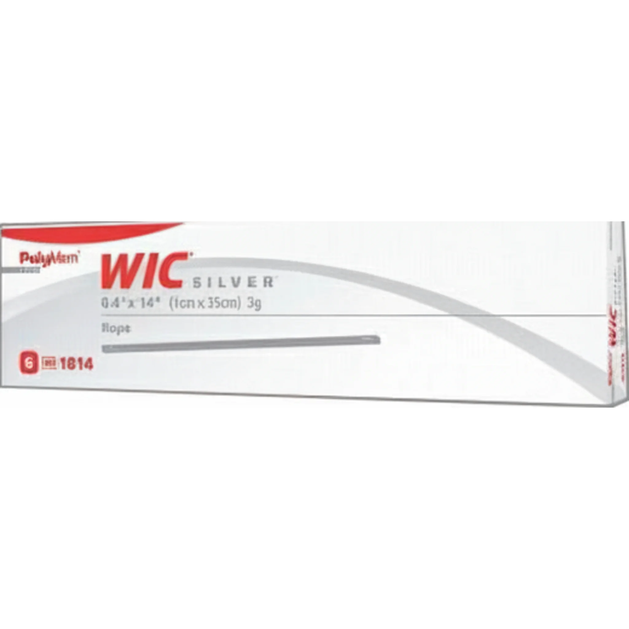 PolyMem® Silver WIC® Cavity Wound Filler, W0.4" x L14"