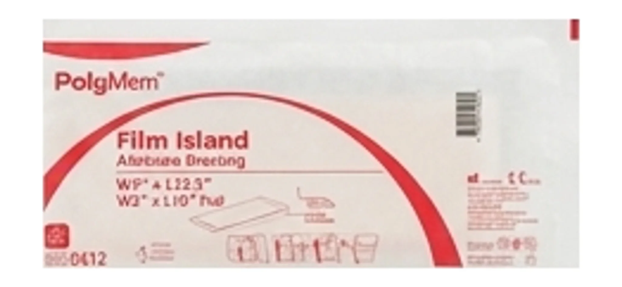 PolyMem® MAX® Film Adhesive Dressing, 3.5" x 11.75"