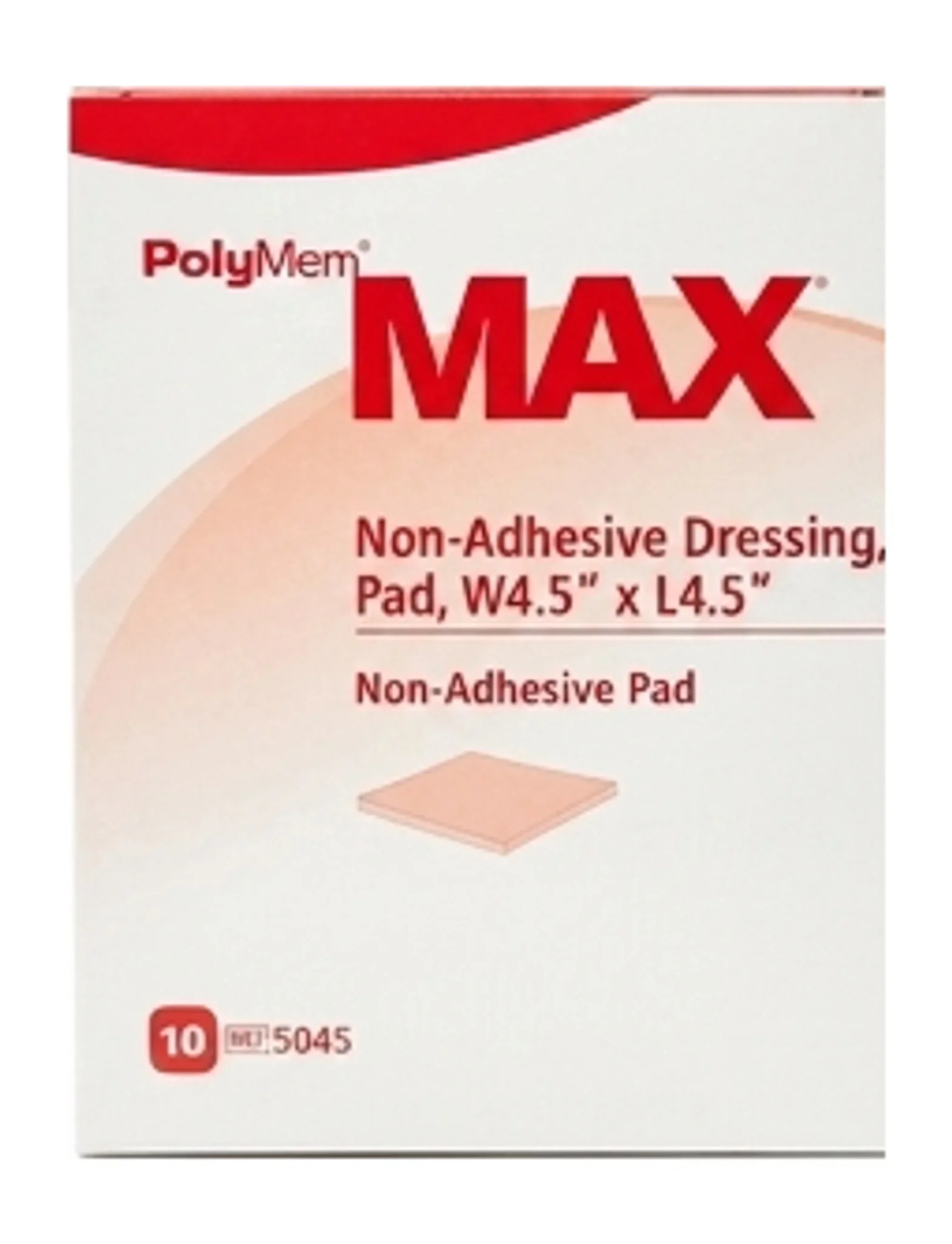 PolyMem® MAX® Non-Adhesive Dressing, W4.5" x L4.5"