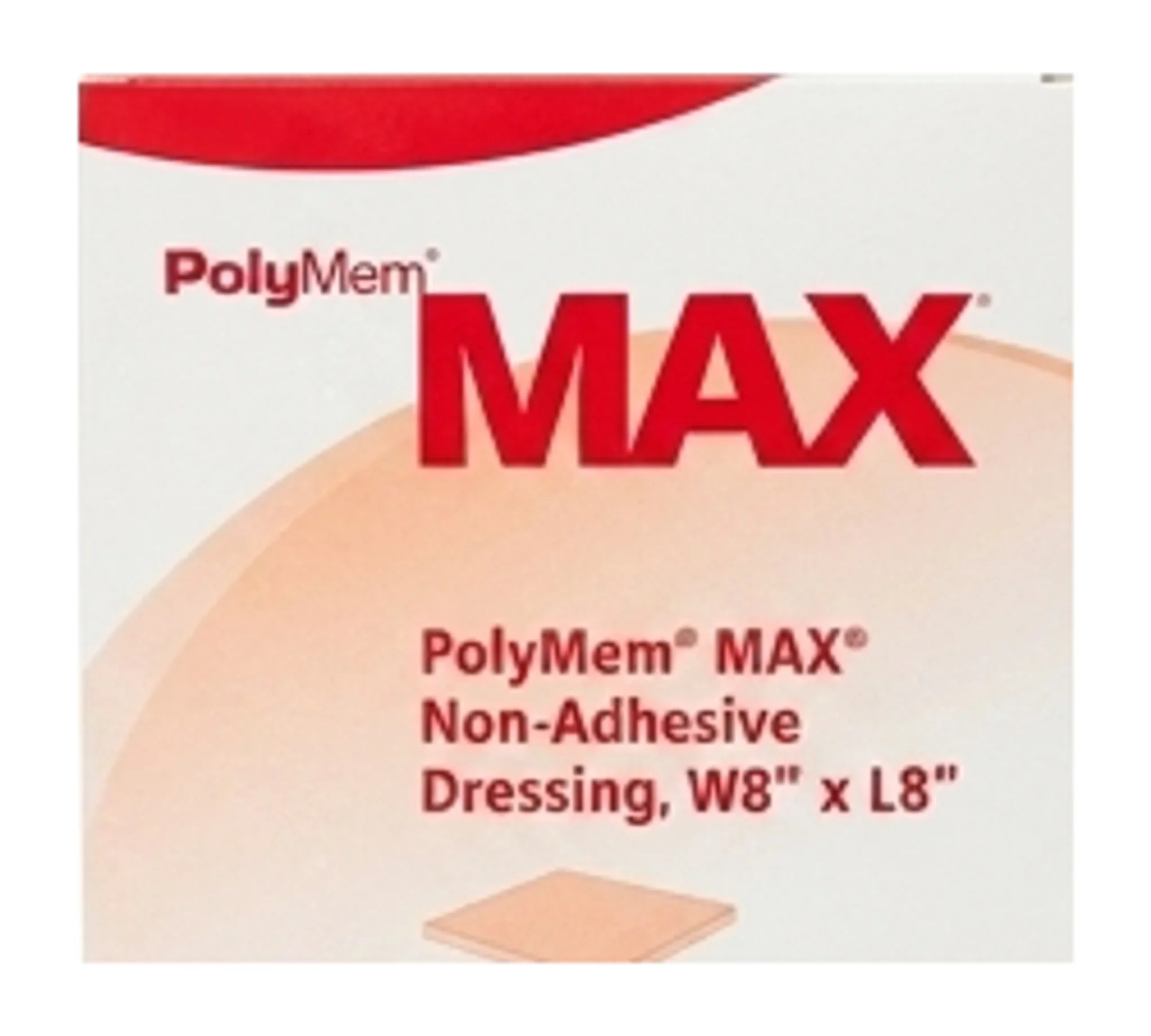 PolyMem® MAX® Non-Adhesive Dressing, W8" x L8"