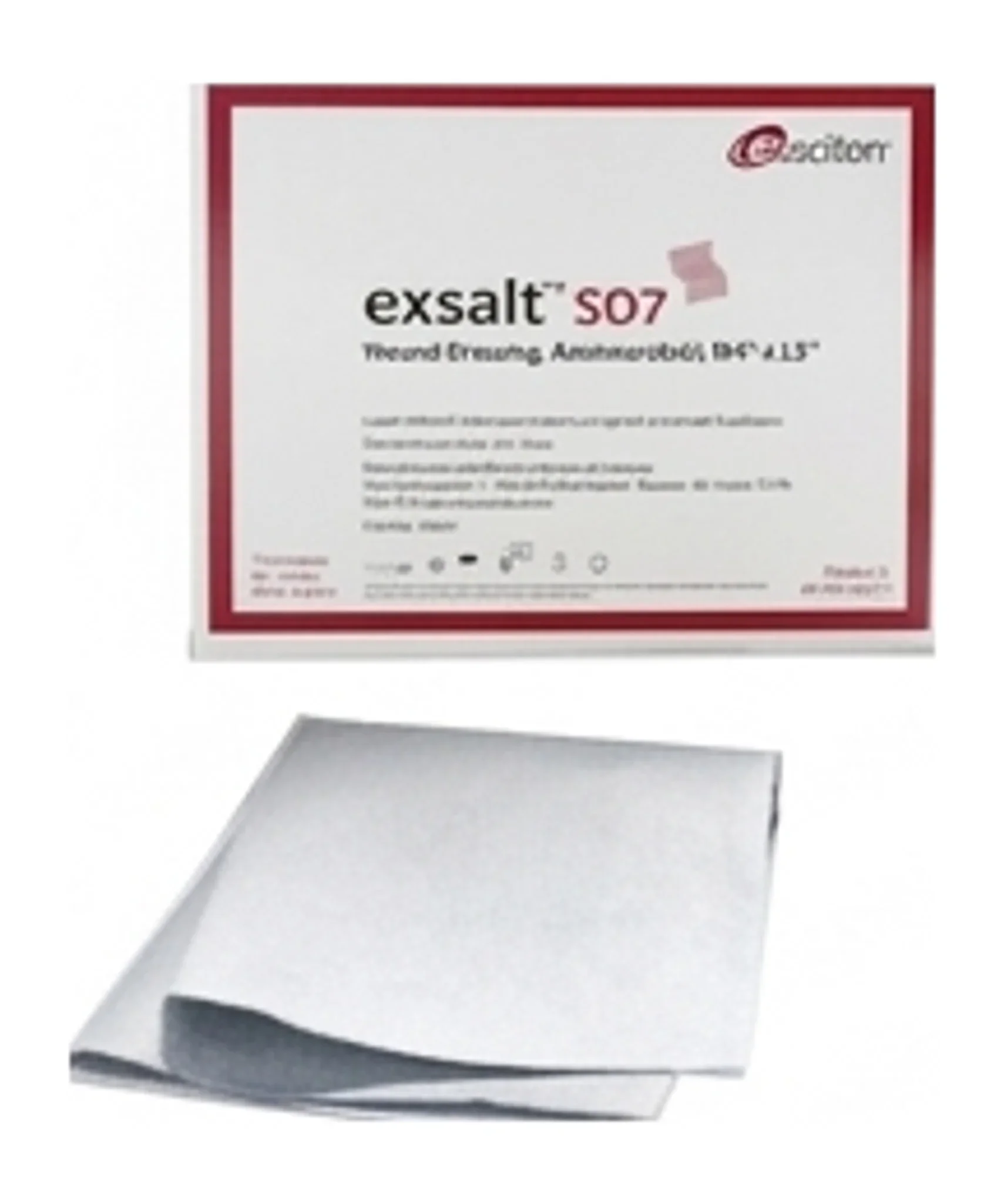 exsalt™ SD7 Wound Dressing, Antimicrobial, W4" x L5"