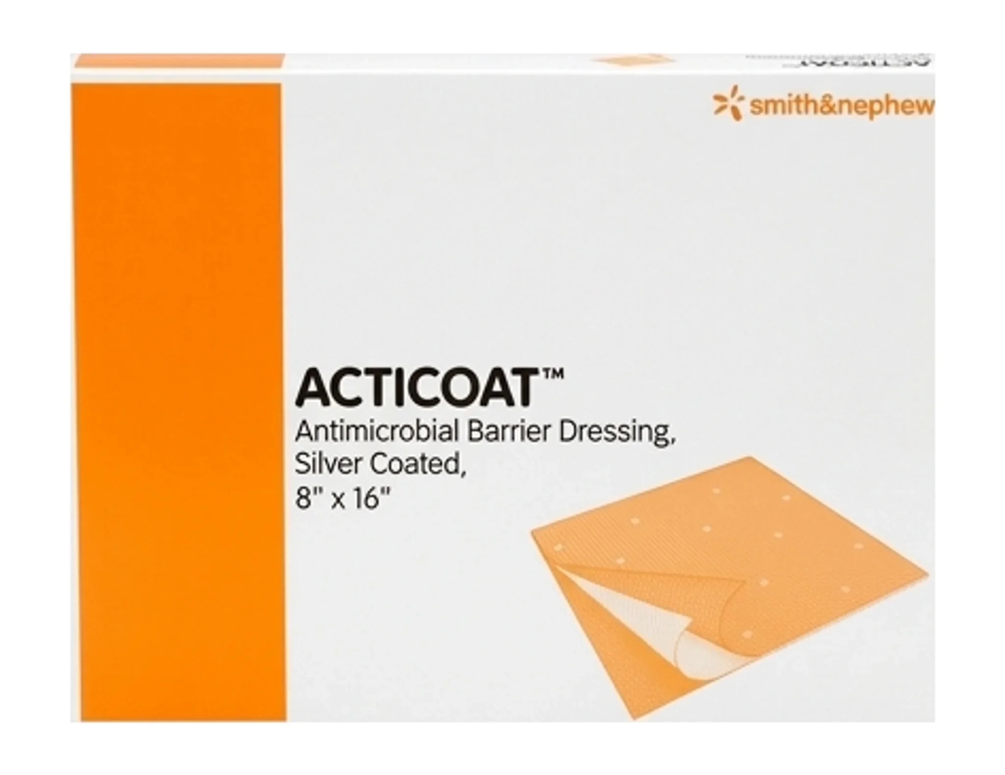 ACTICOAT™ Antimicrobial Barrier Dressing, Silver Coated, 8" x 16"