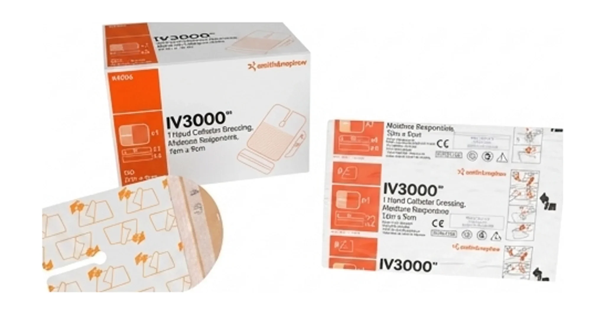 IV3000™ 1 Hand Catheter Dressing, Moisture Responsive, 7cm x 9cm