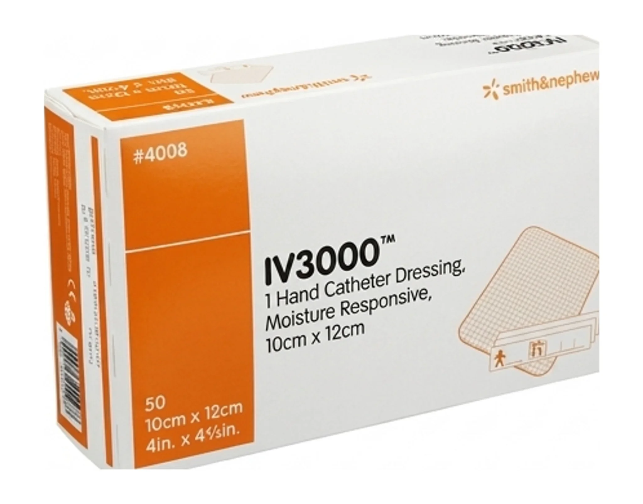 IV3000™ 1 Hand Catheter Dressing, Moisture Responsive, 10cm x 12cm