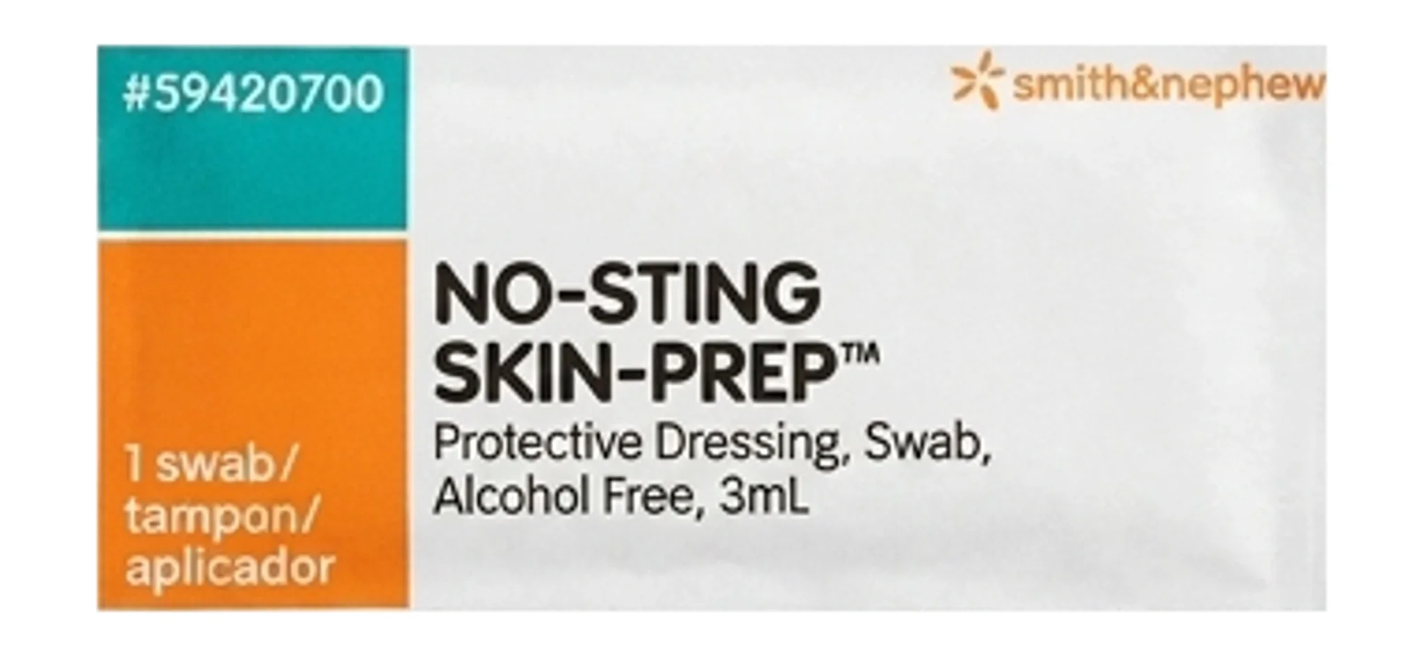 NO-STING SKIN-PREP™ Protective Dressing, Swab, Alcohol Free, 3mL