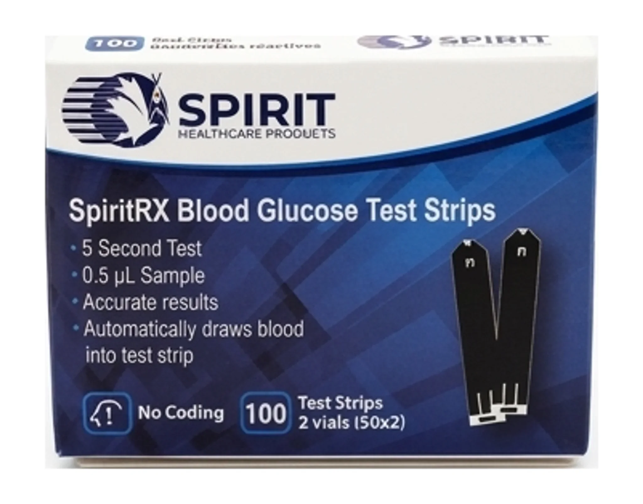 SpiritRX Blood Glucose Test Strips