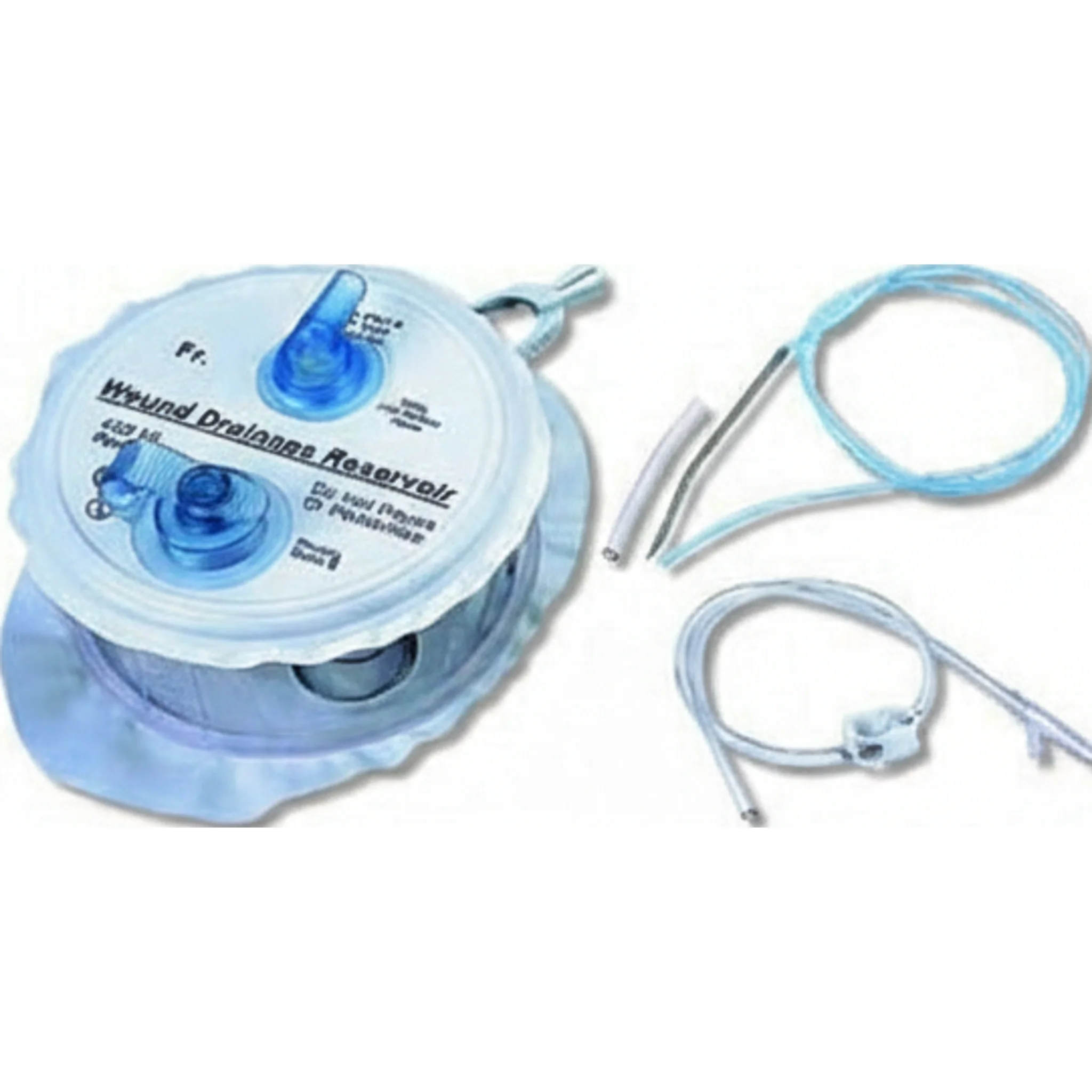 Jackson-Pratt® Three-Spring Reservoir, with Evacuator Tube, 400mL