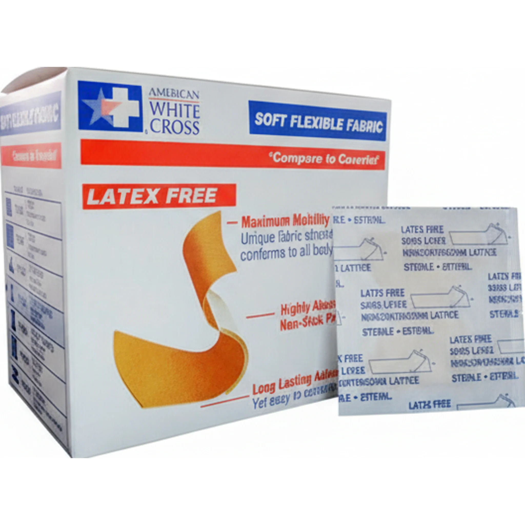 Fabric Bandage, Soft, Flexible, W3/4" x L3"