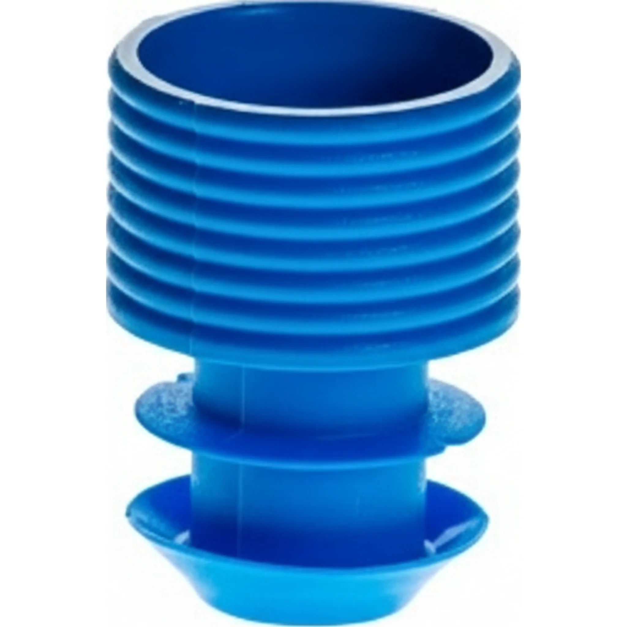 T404 Flange Plug Cap for 16mm Tube, Blue