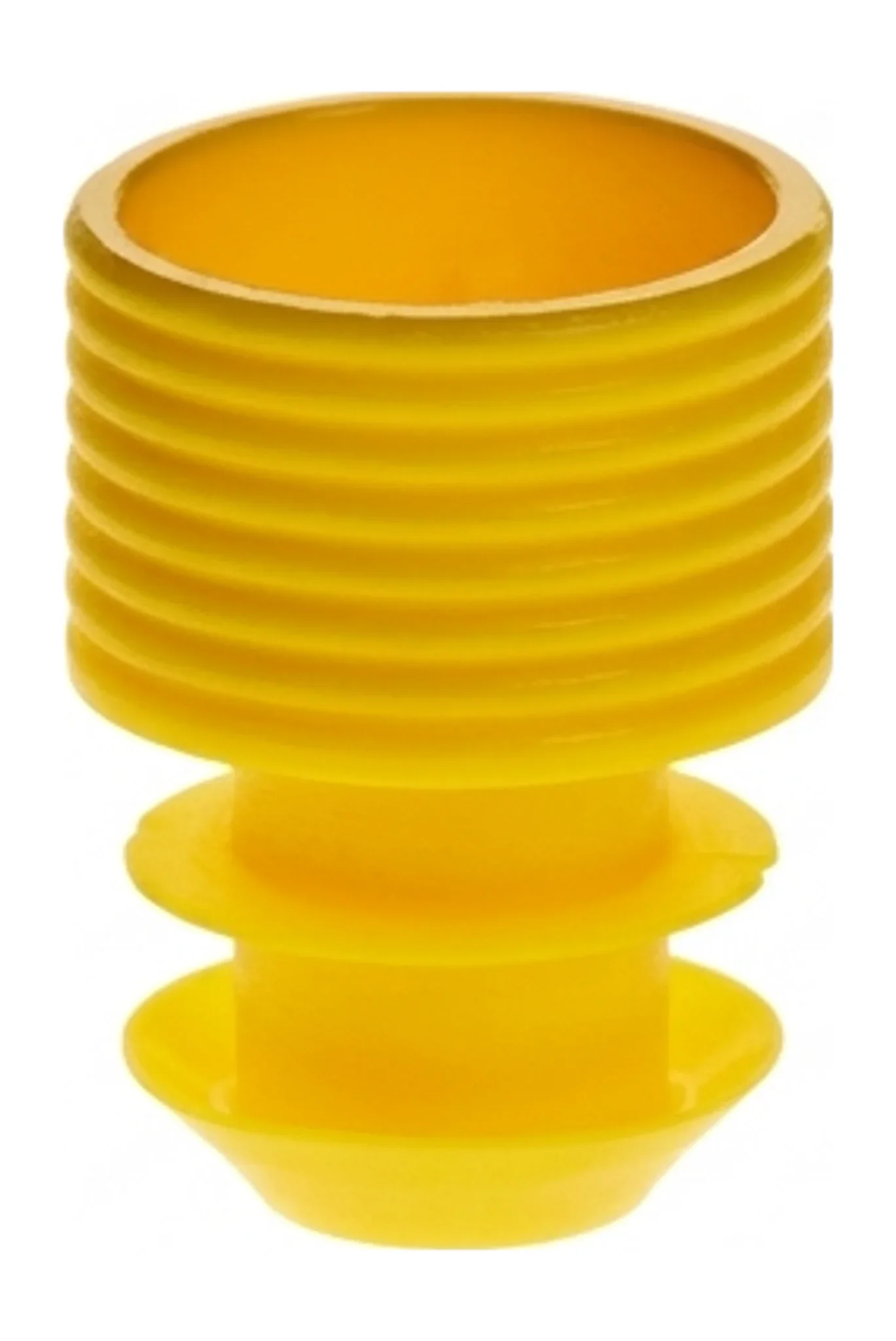 T404 Flange Plug Cap for 16mm Tube, Yellow