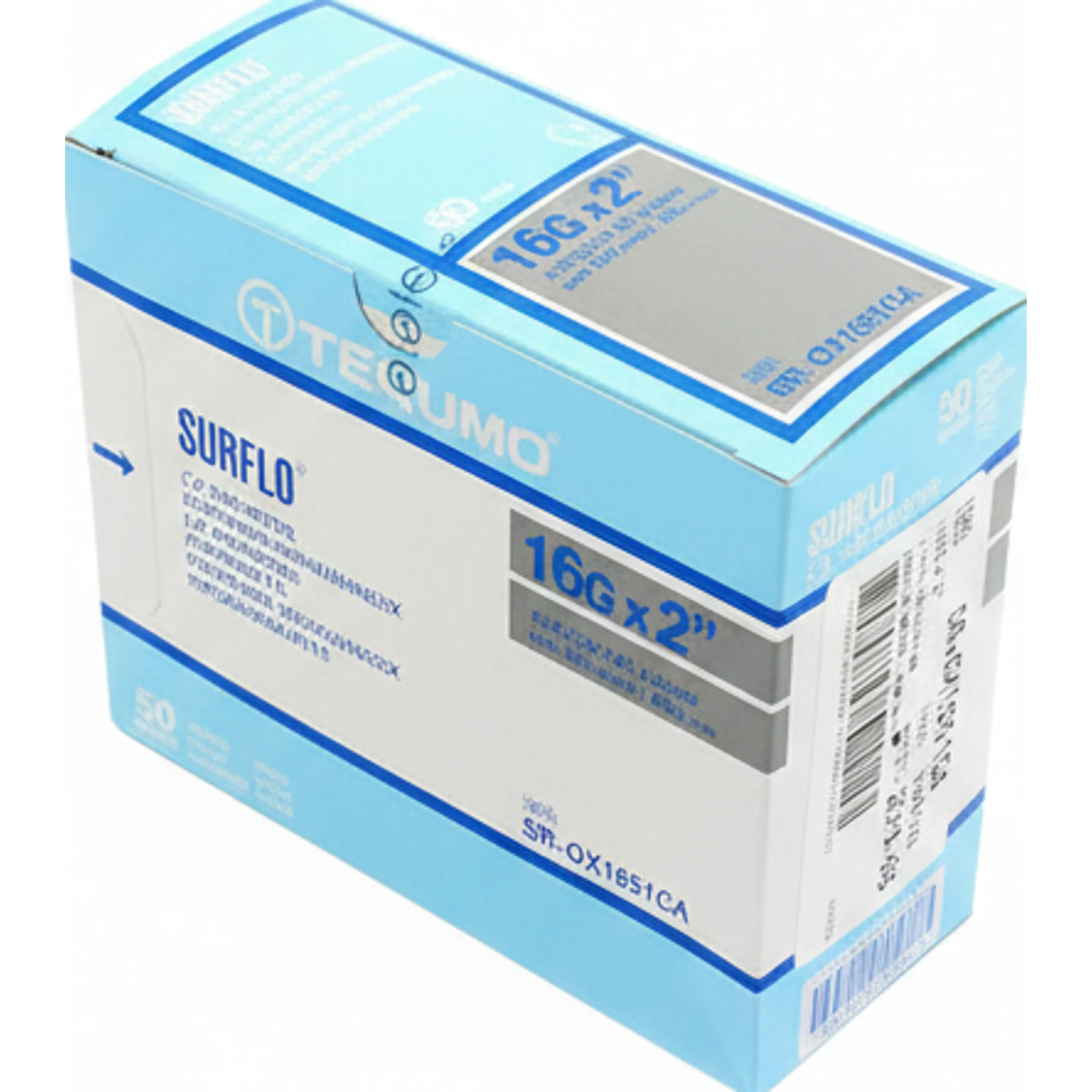 SURFLO® IV Catheter ETFE, L2" OD 16GA, Gray